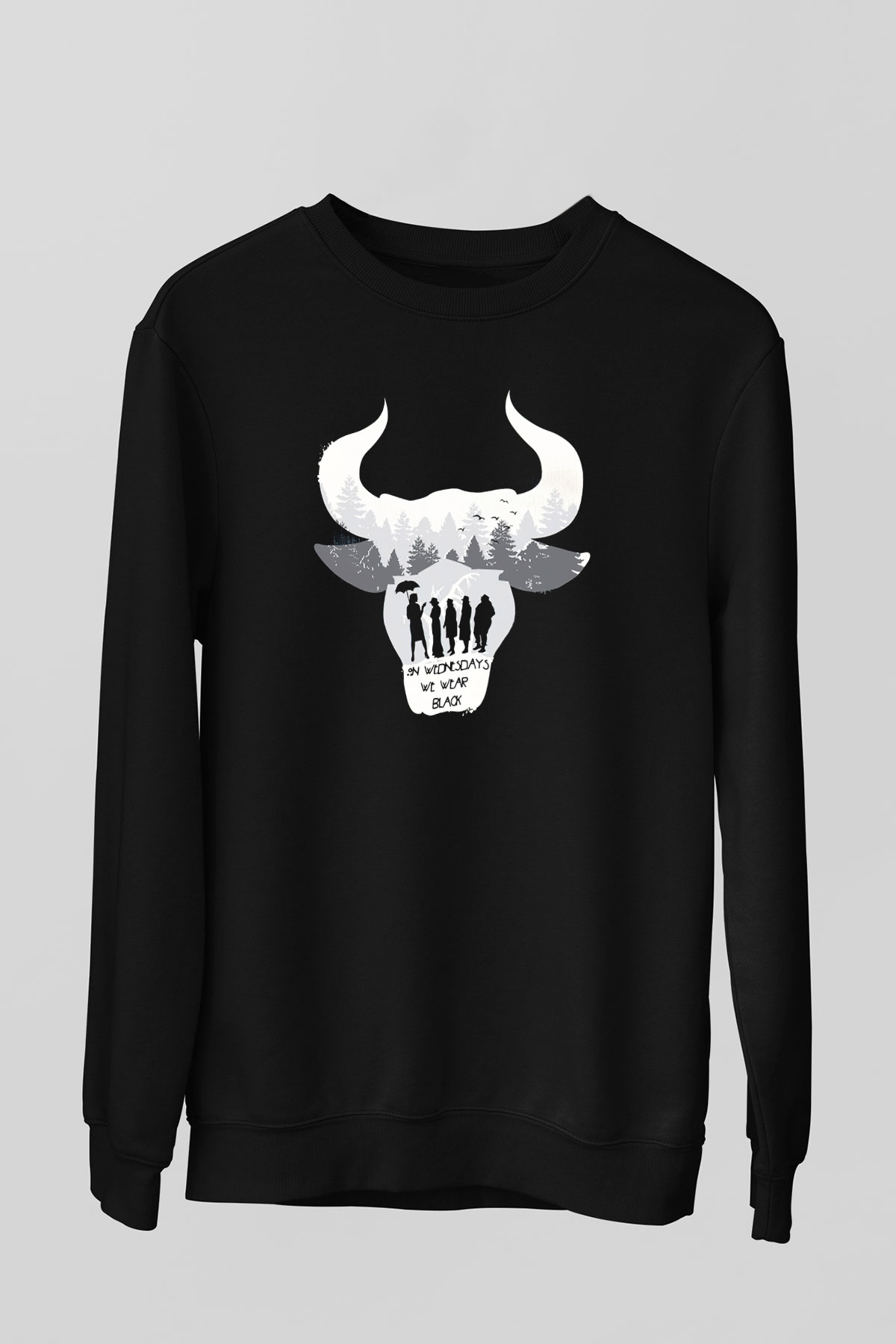 American Horror Story Siyah Unisex Sweatshirt