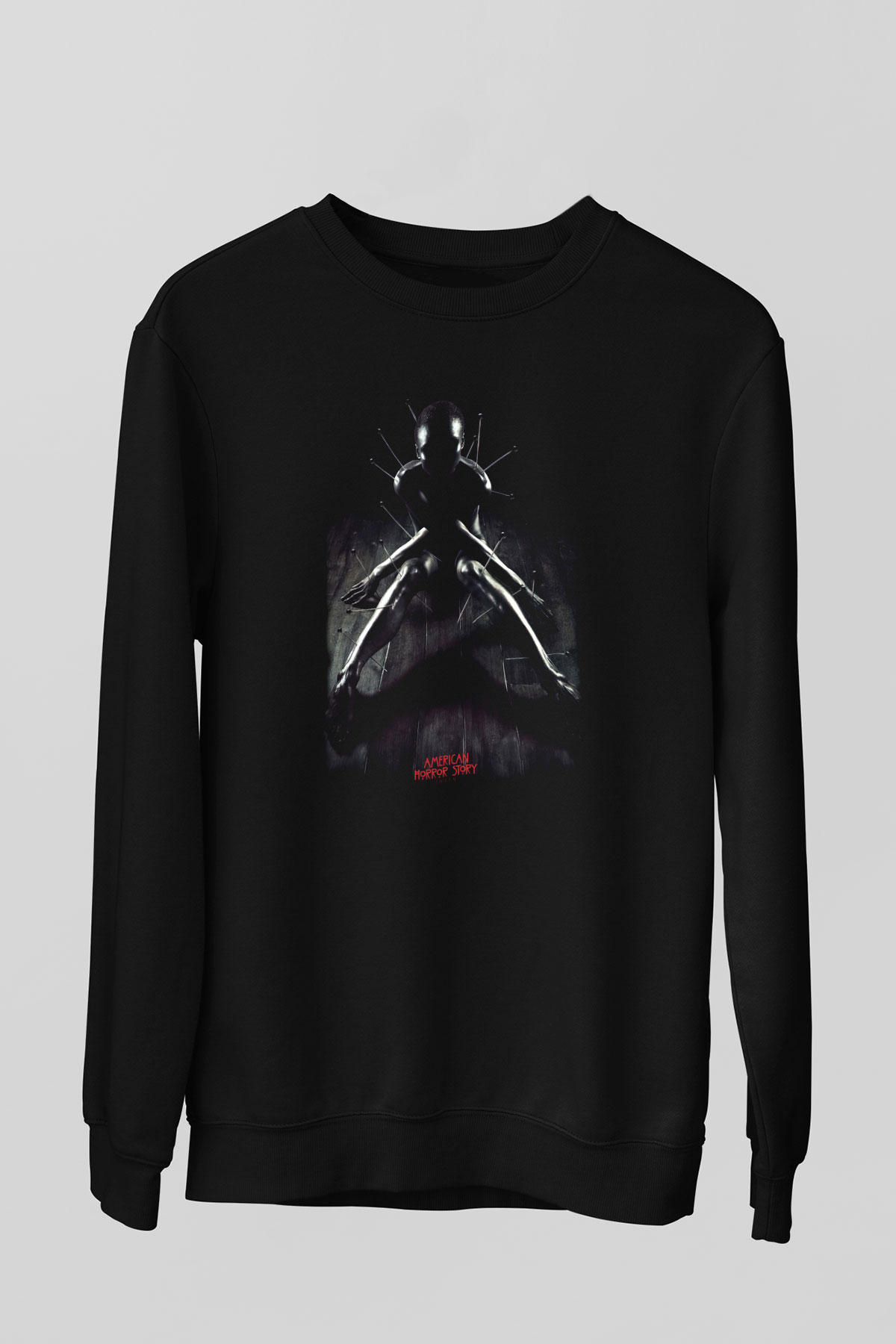 American Horror Story Siyah Unisex Sweatshirt