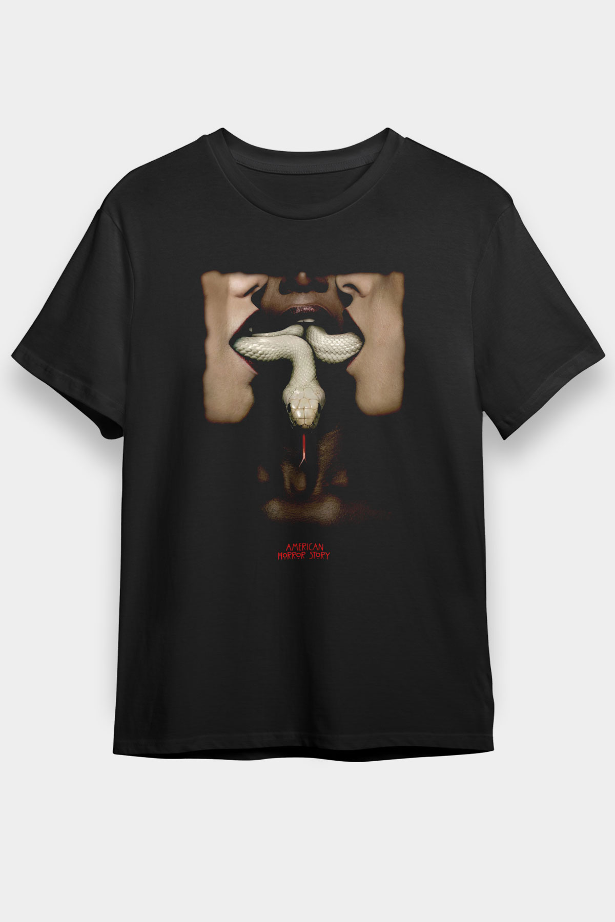 American Horror Story Siyah Unisex Graphic Tee - STREETWEAR