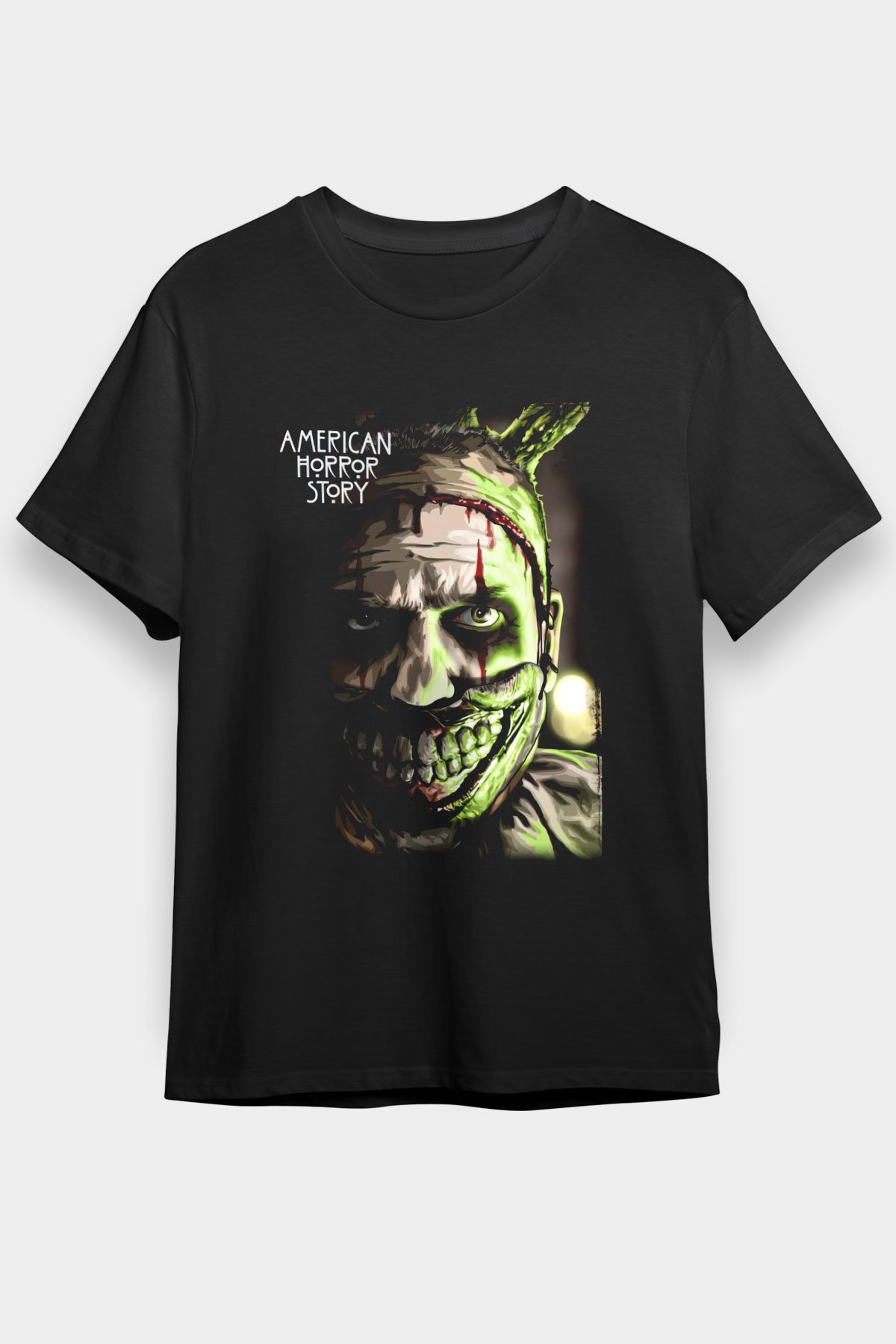 American Horror Story Siyah Unisex Graphic Tee - STREETWEAR