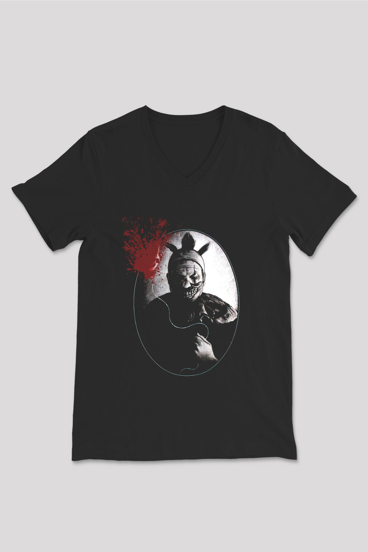 American Horror Story Siyah Unisex V Yaka Tişört T-Shirt