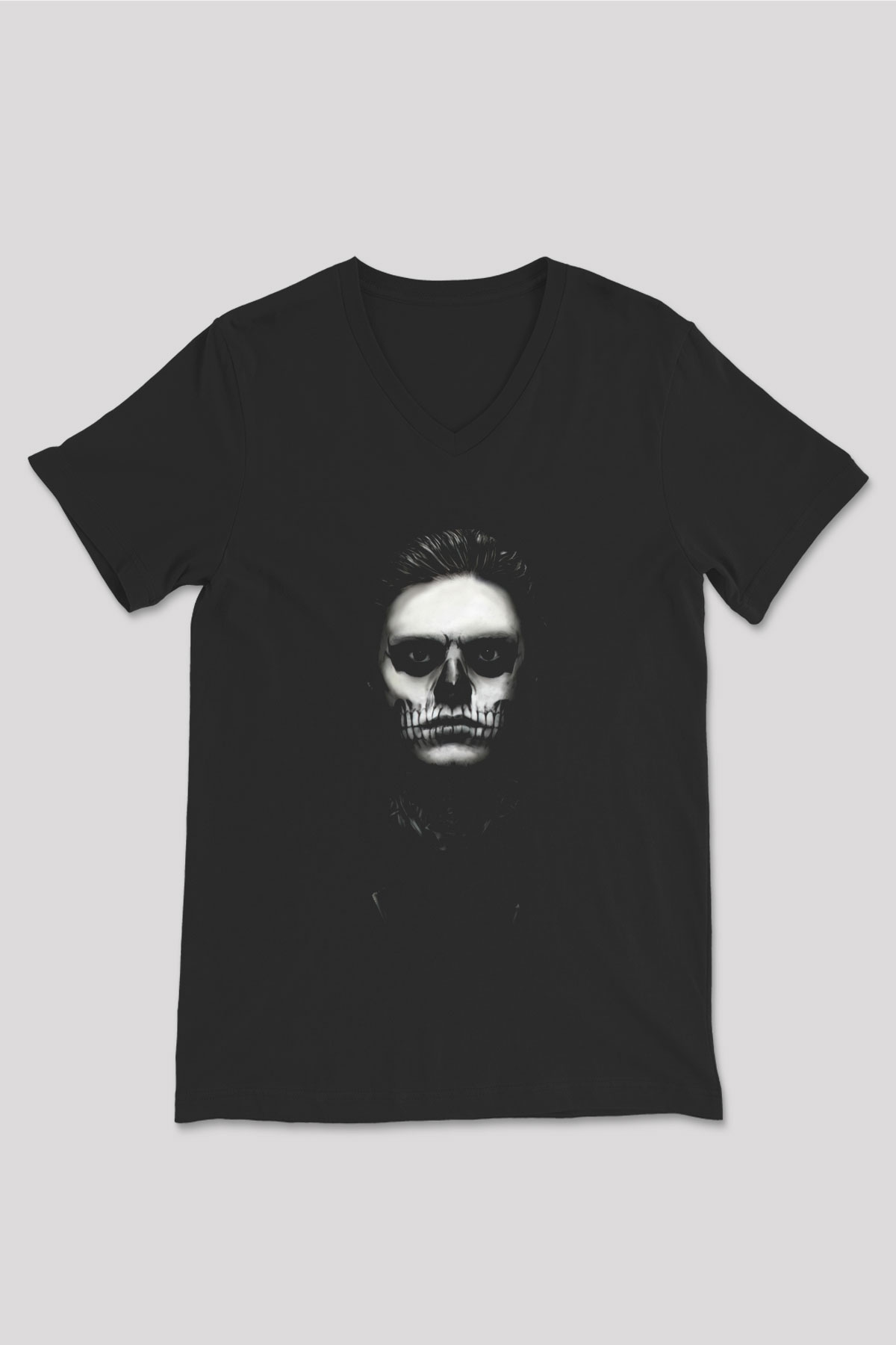 American Horror Story Siyah Unisex V Yaka Tişört T-Shirt