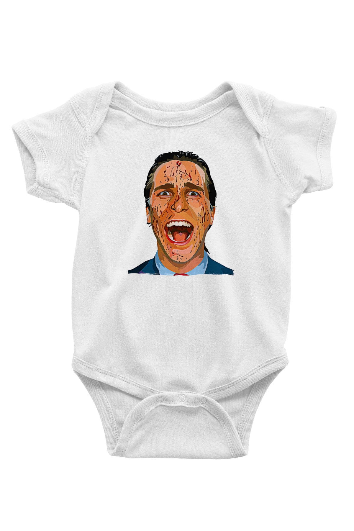 American Psycho Baskılı Beyaz Unisex Bebek Body - Zıbın