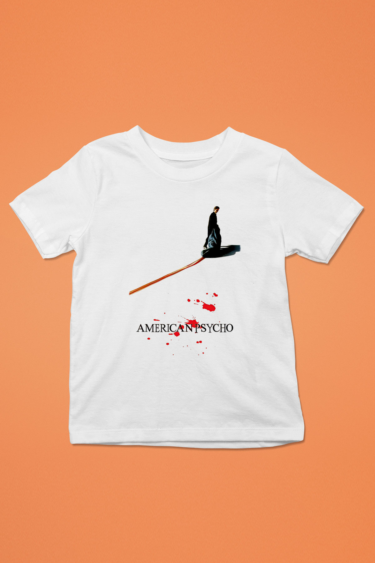 American Psycho Baskılı Beyaz Unisex Beyaz Çocuk Tişört - Tshirt
