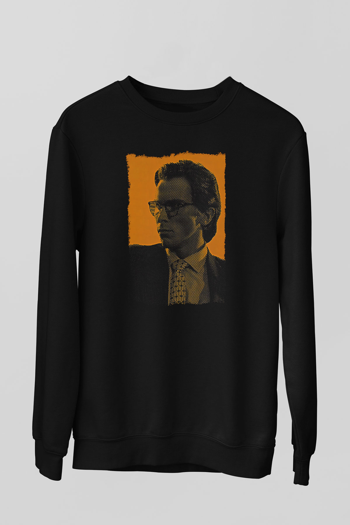 American Psycho Baskılı Unisex Siyah Sweatshirt
