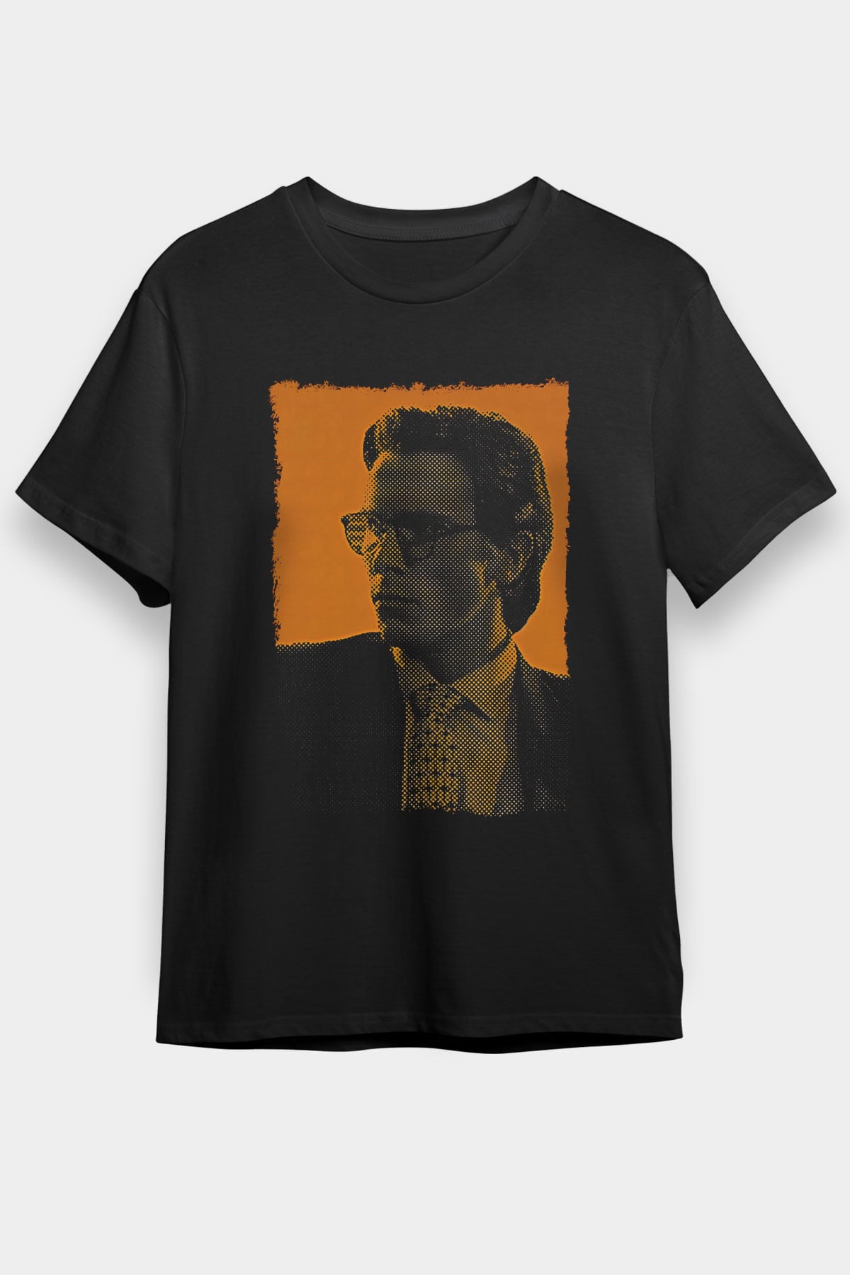 American Psycho Baskılı Unisex Siyah Tişört - Tshirt
