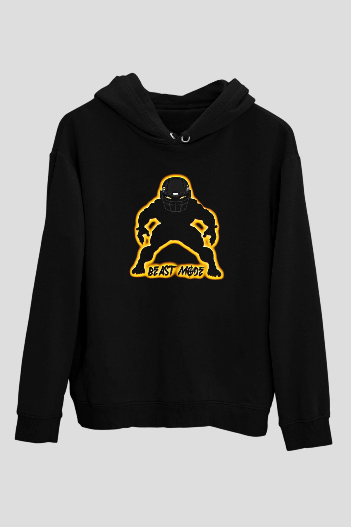 Amerikan Futbolu - American Football Baskılı Unisex Siyah Hoodie