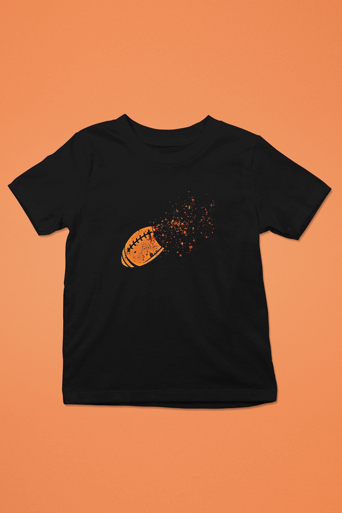 Amerikan Futbolu - American Football Baskılı Unisex Siyah Çocuk Tİşörtü - Tshirt