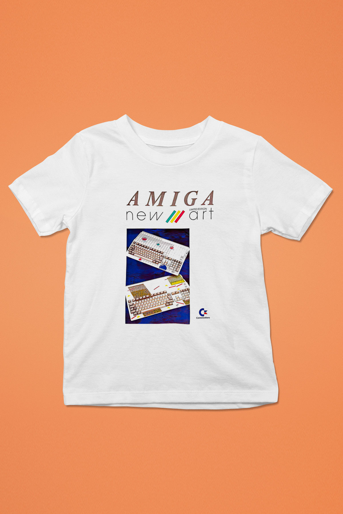 Amiga 500 Baskılı Beyaz Unisex Beyaz Çocuk Tişört - Tshirt
