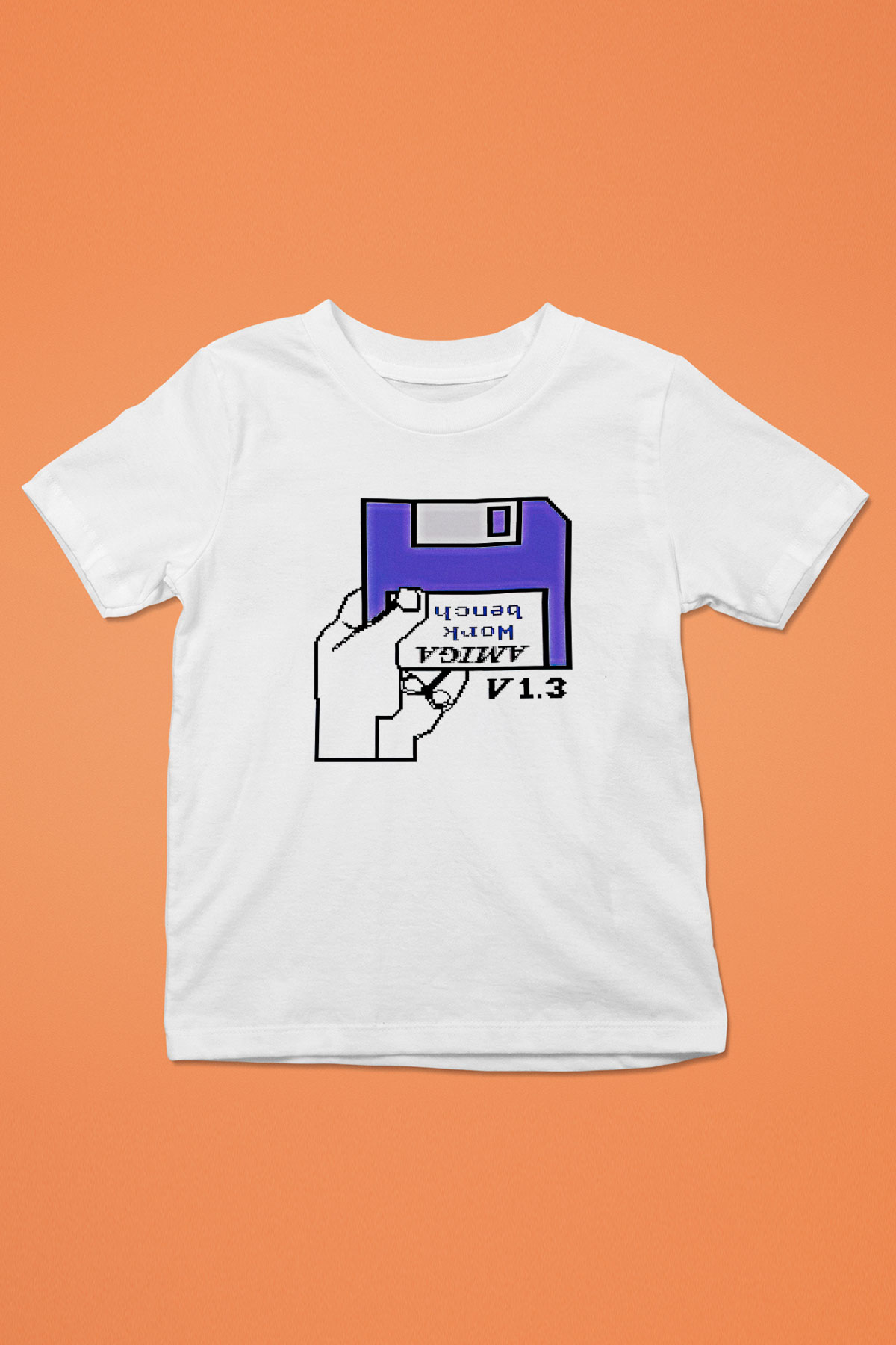 Amiga 500 Baskılı Beyaz Unisex Beyaz Çocuk Tişört - Tshirt