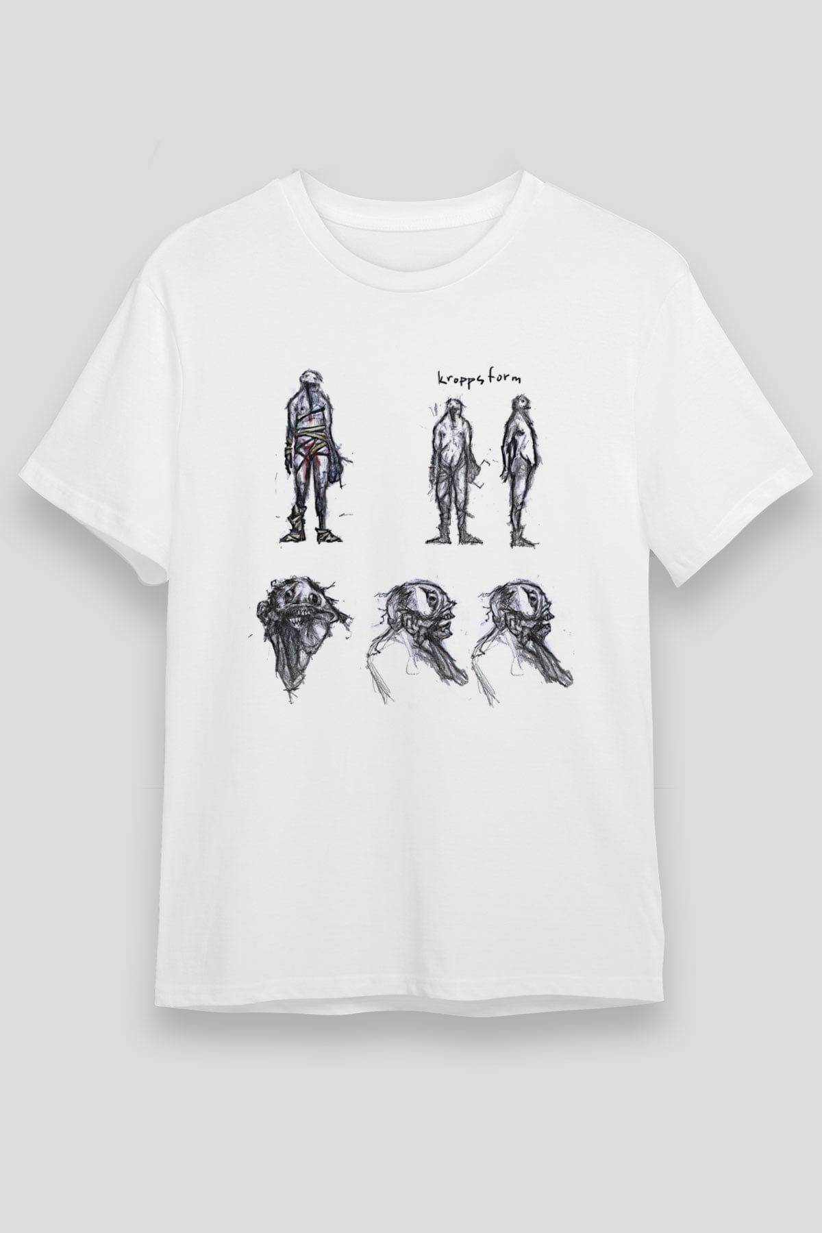 Amnesia Baskılı Unisex Beyaz Tişört - Tshirt