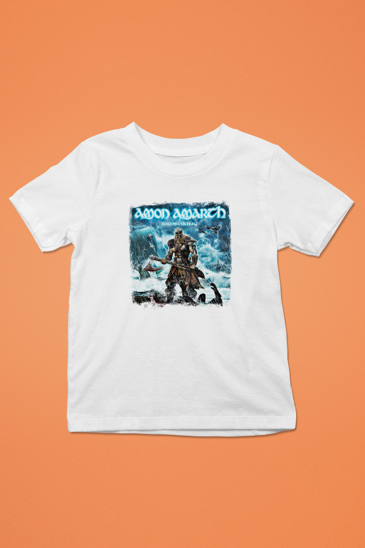 Amon Amarth Baskılı Unisex Beyaz Çocuk Tişört