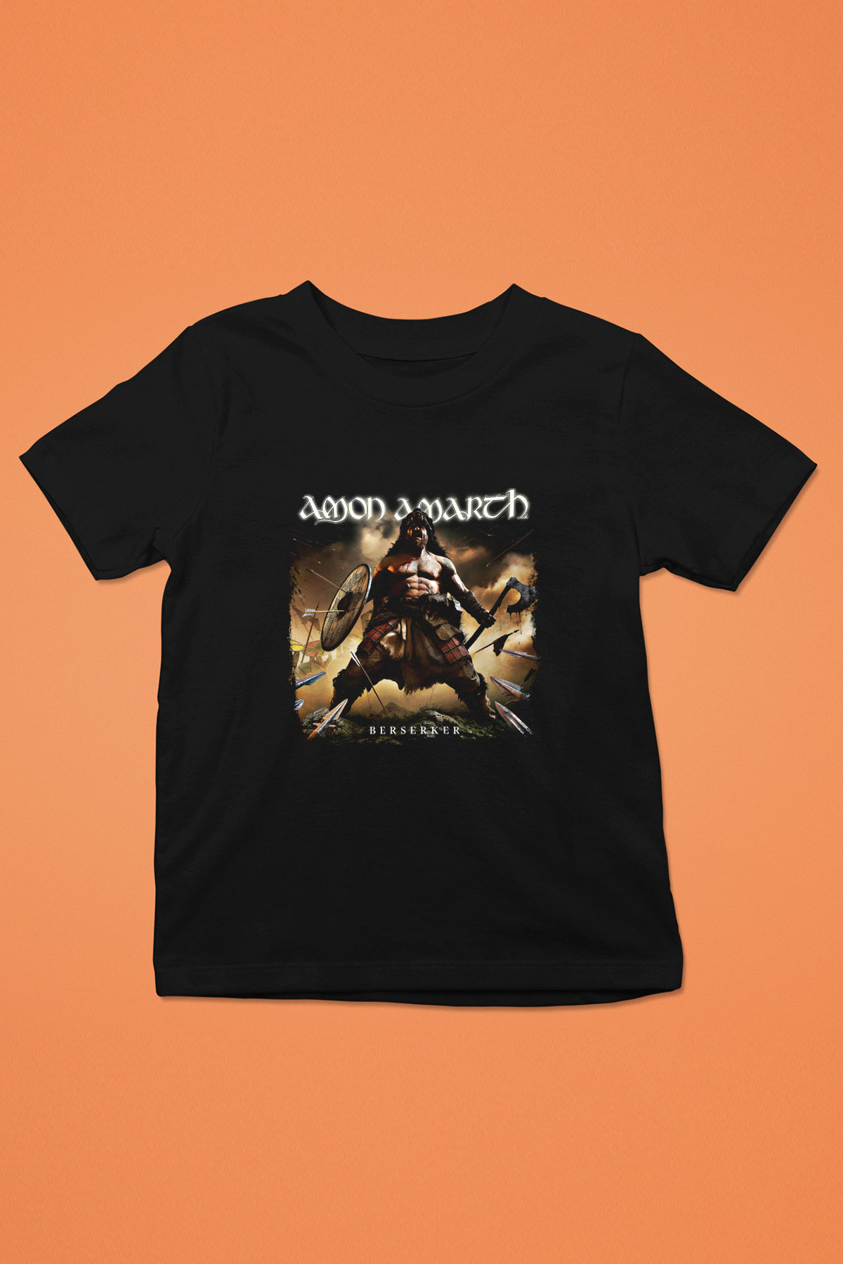Amon Amarth Baskılı Unisex Siyah Çocuk Tişört