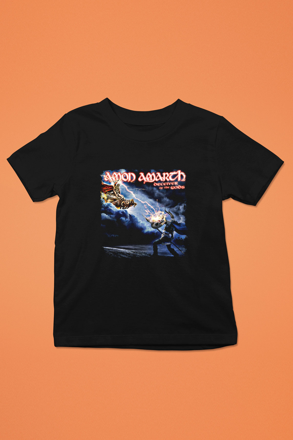 Amon Amarth Baskılı Unisex Siyah Çocuk Tişört
