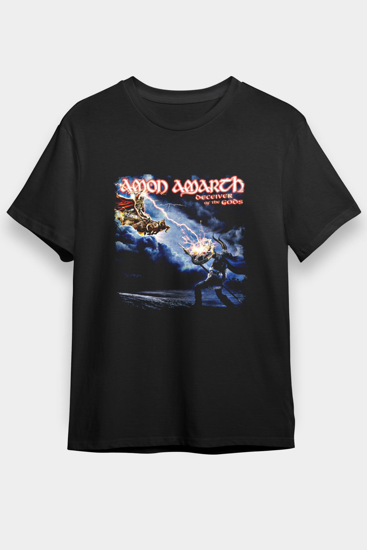 Amon Amarth Baskılı Unisex Siyah Tişört