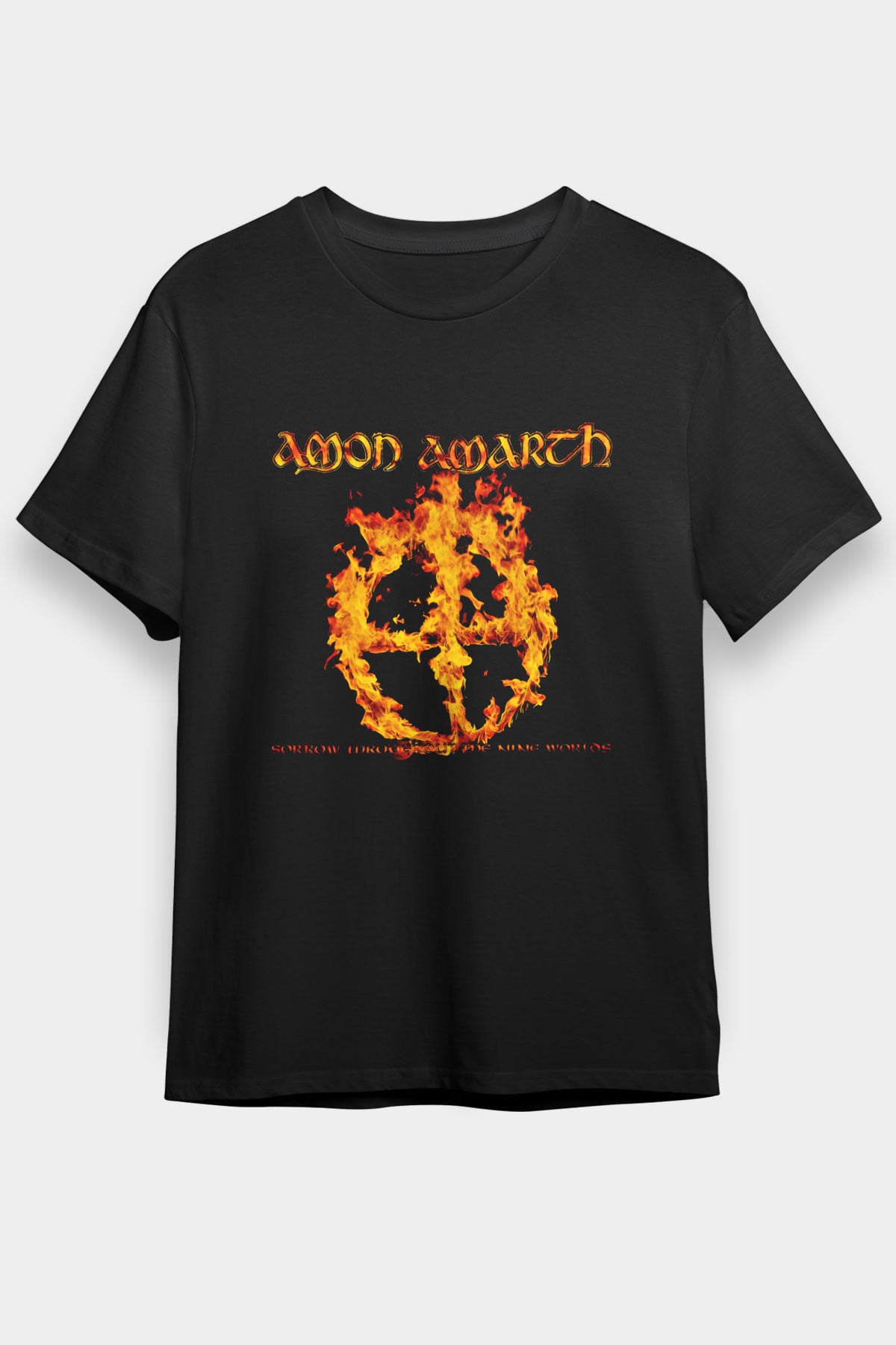 Amon Amarth Baskılı Unisex Siyah Tişört