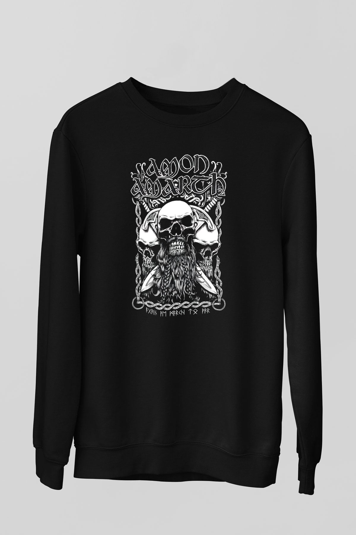 Amon Amarth Siyah Unisex Sweatshirt