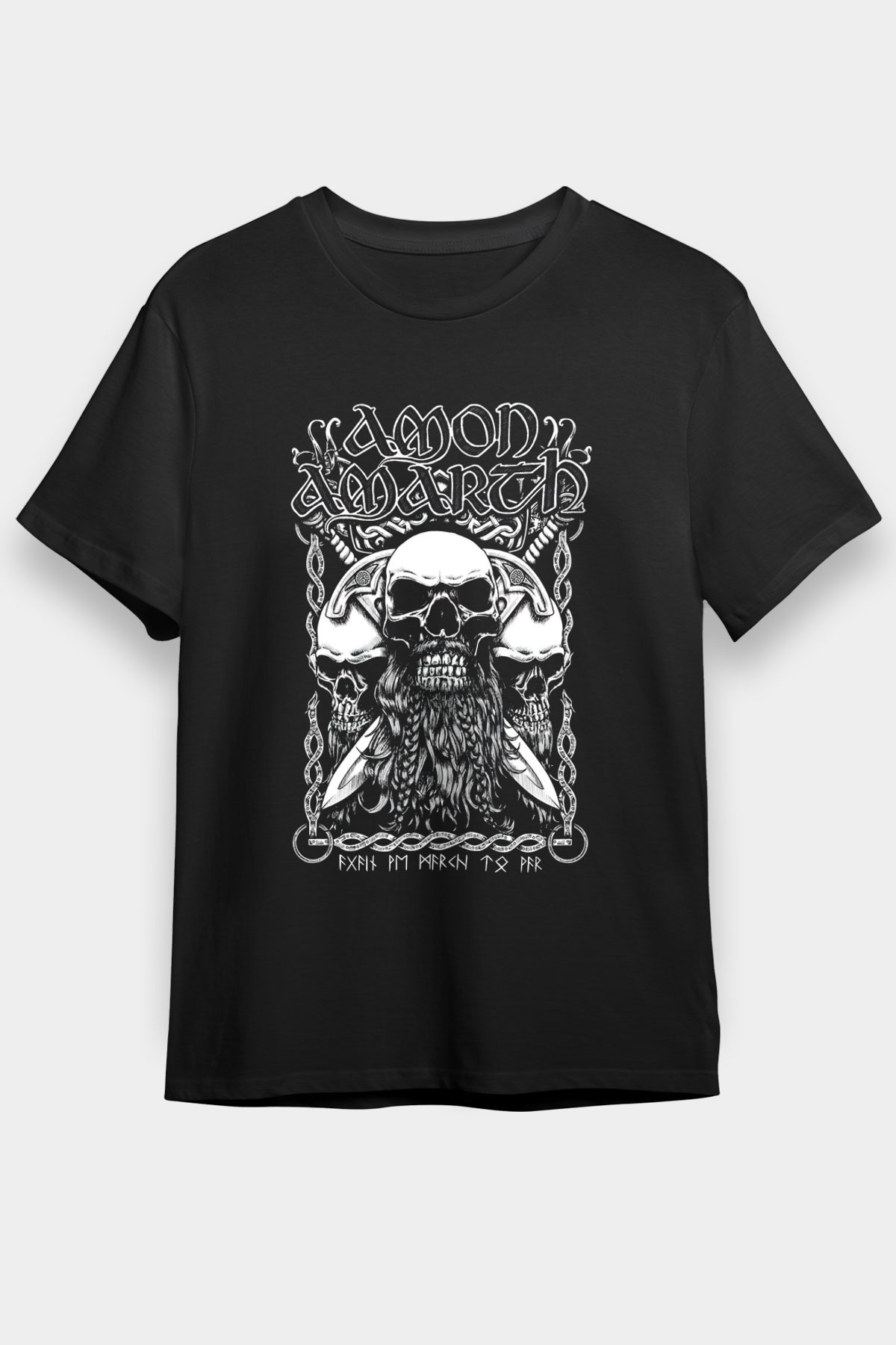 Amon Amarth Black Unisex Tee - STREETWEAR