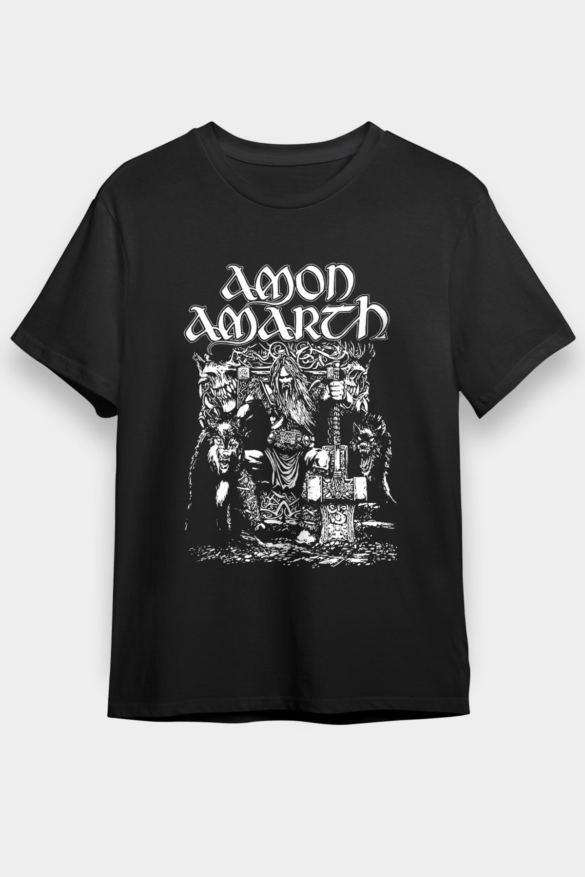 Amon Amarth Black Unisex Tee - STREETWEAR