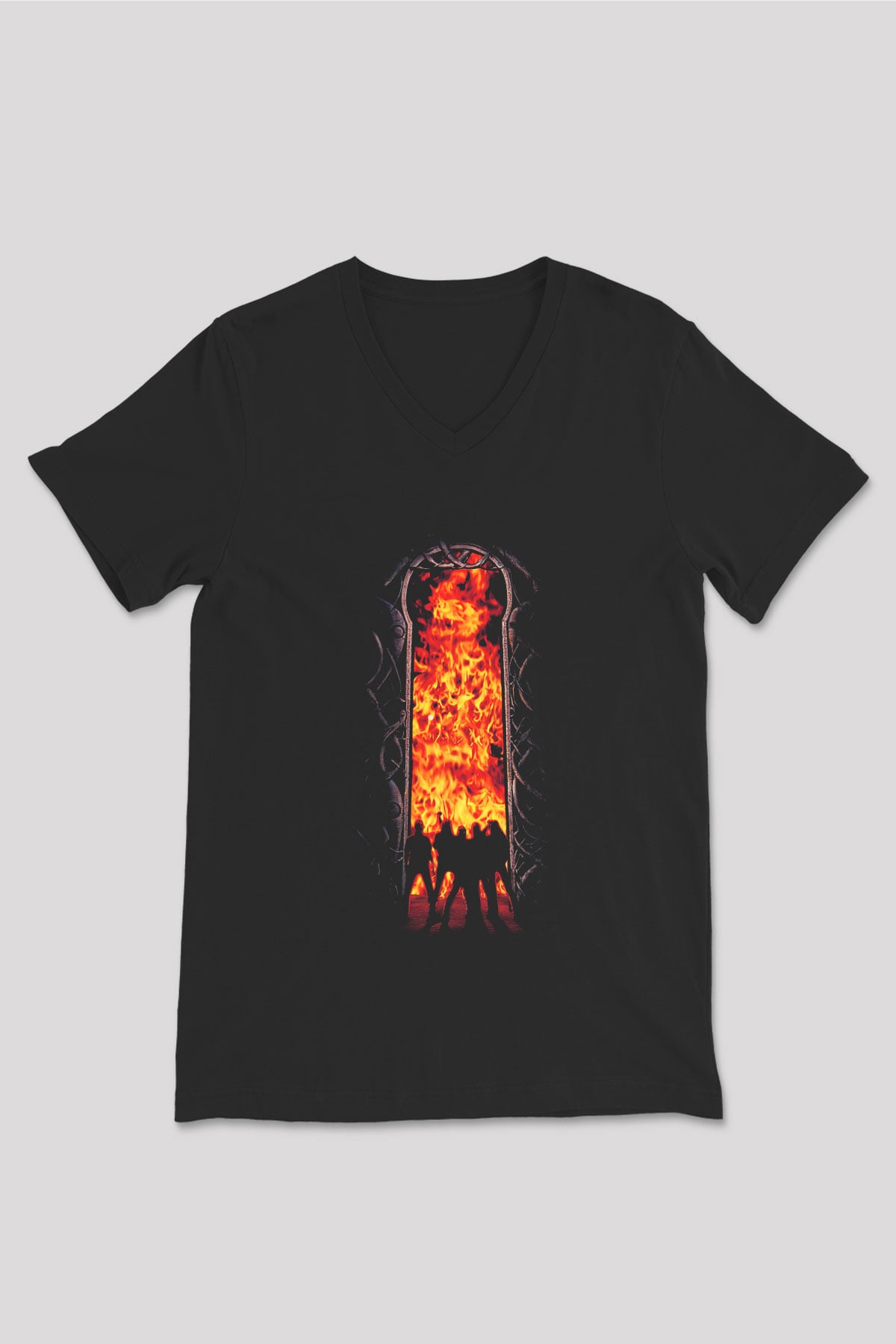 Amon Amarth Siyah Unisex V Yaka Tişört T-Shirt