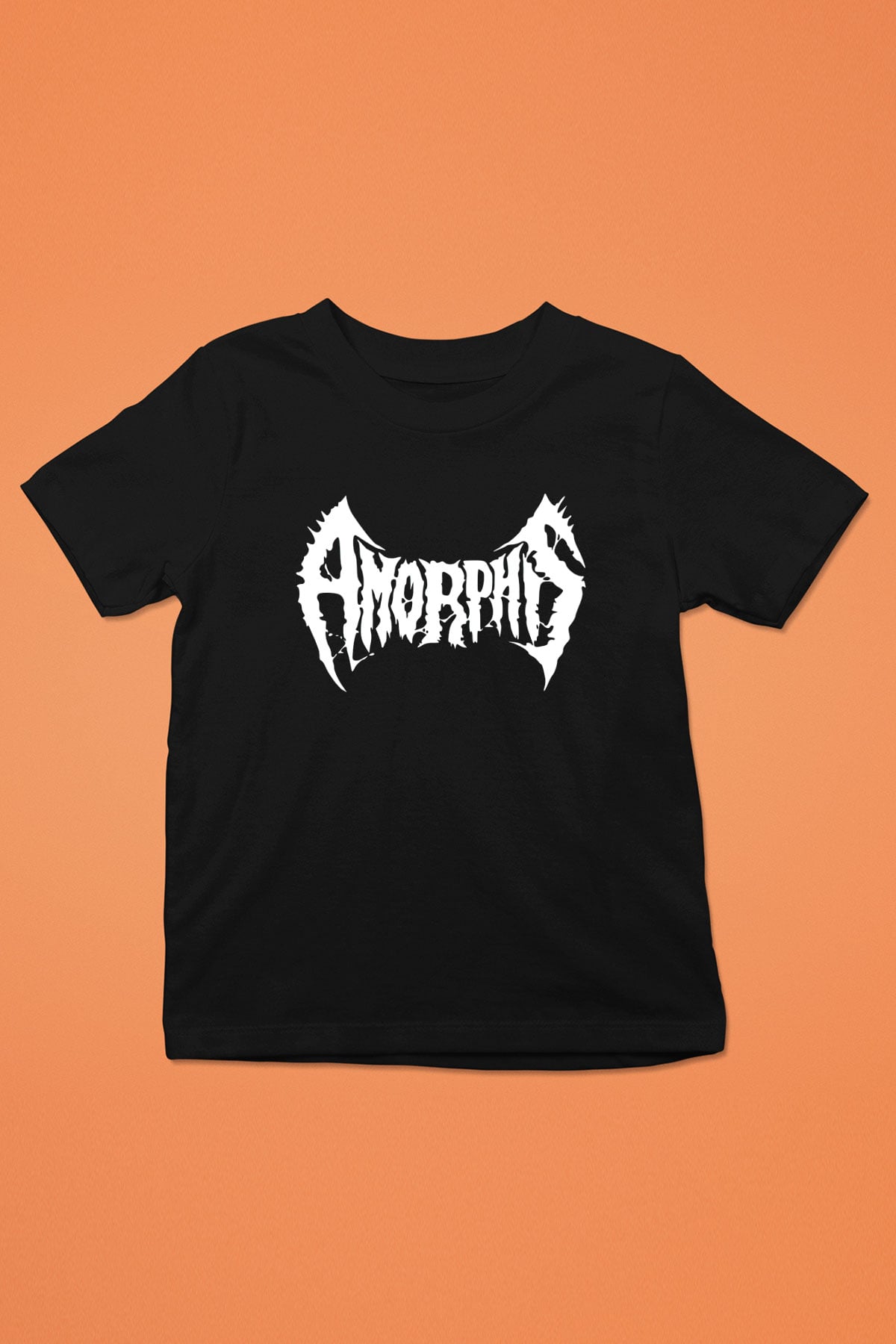 Amorphis Baskılı Siyah Unisex Çocuk Tişört