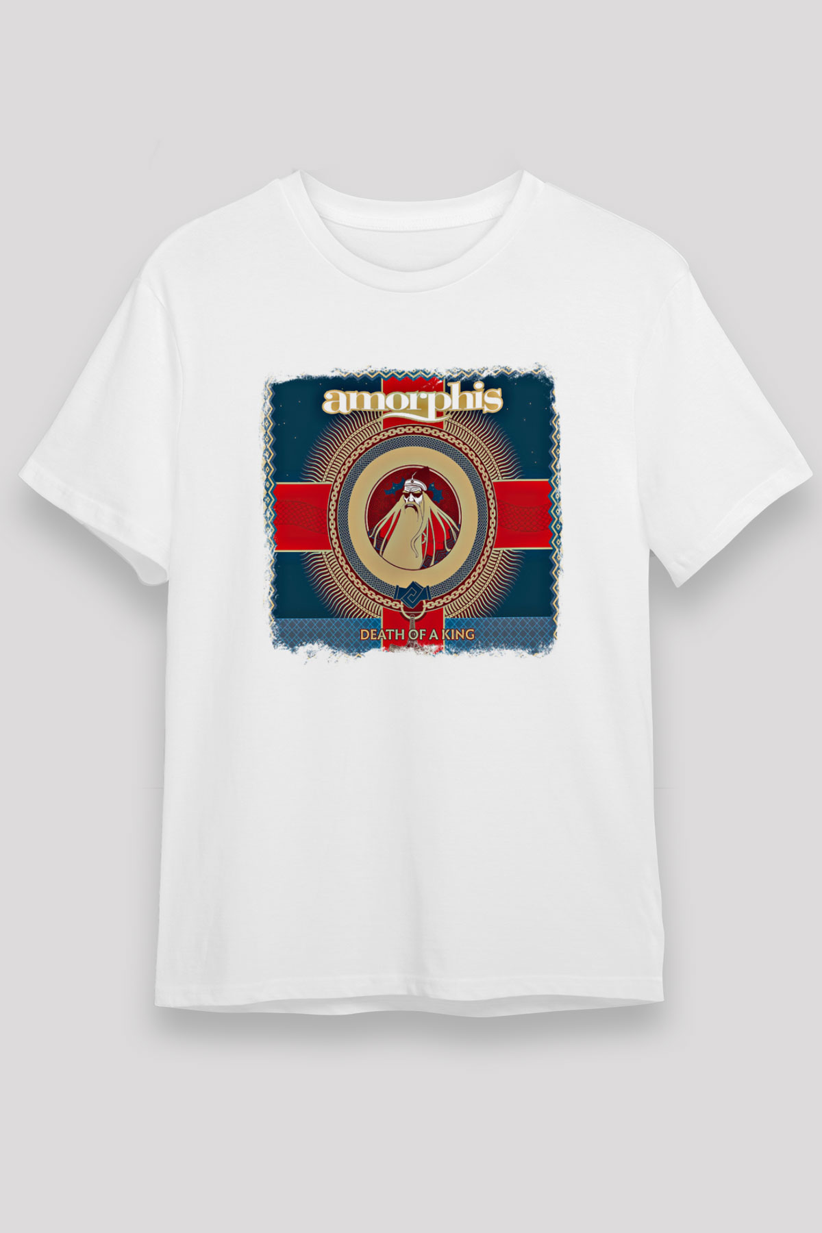 Amorphis Baskılı Unisex Beyaz Tişört