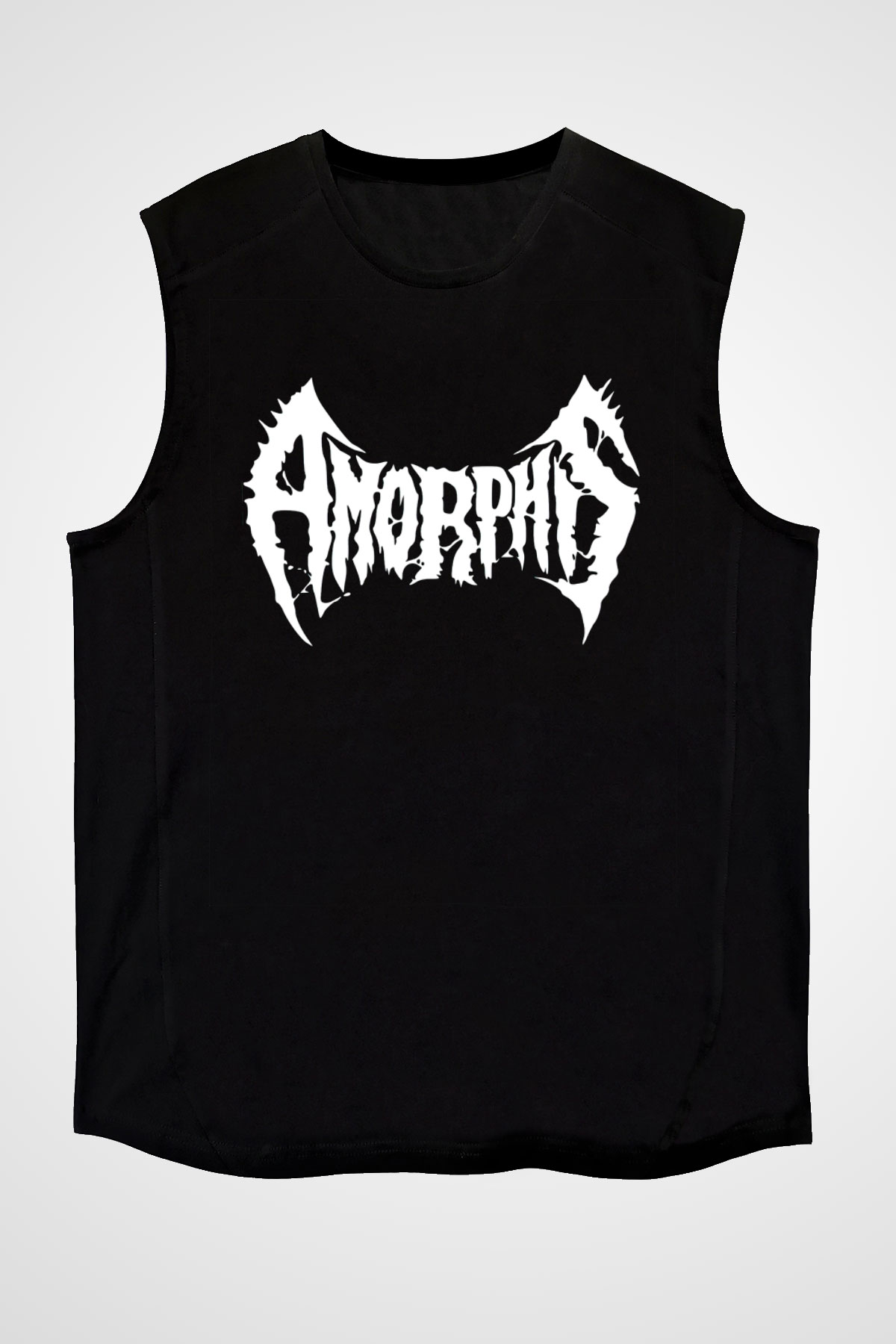 Amorphis Siyah Unisex Kolsuz Tişört
