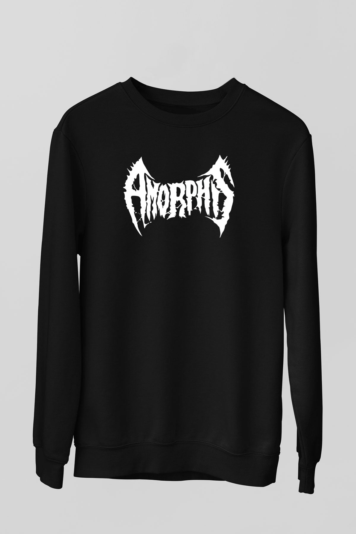 Amorphis Siyah Unisex Sweatshirt