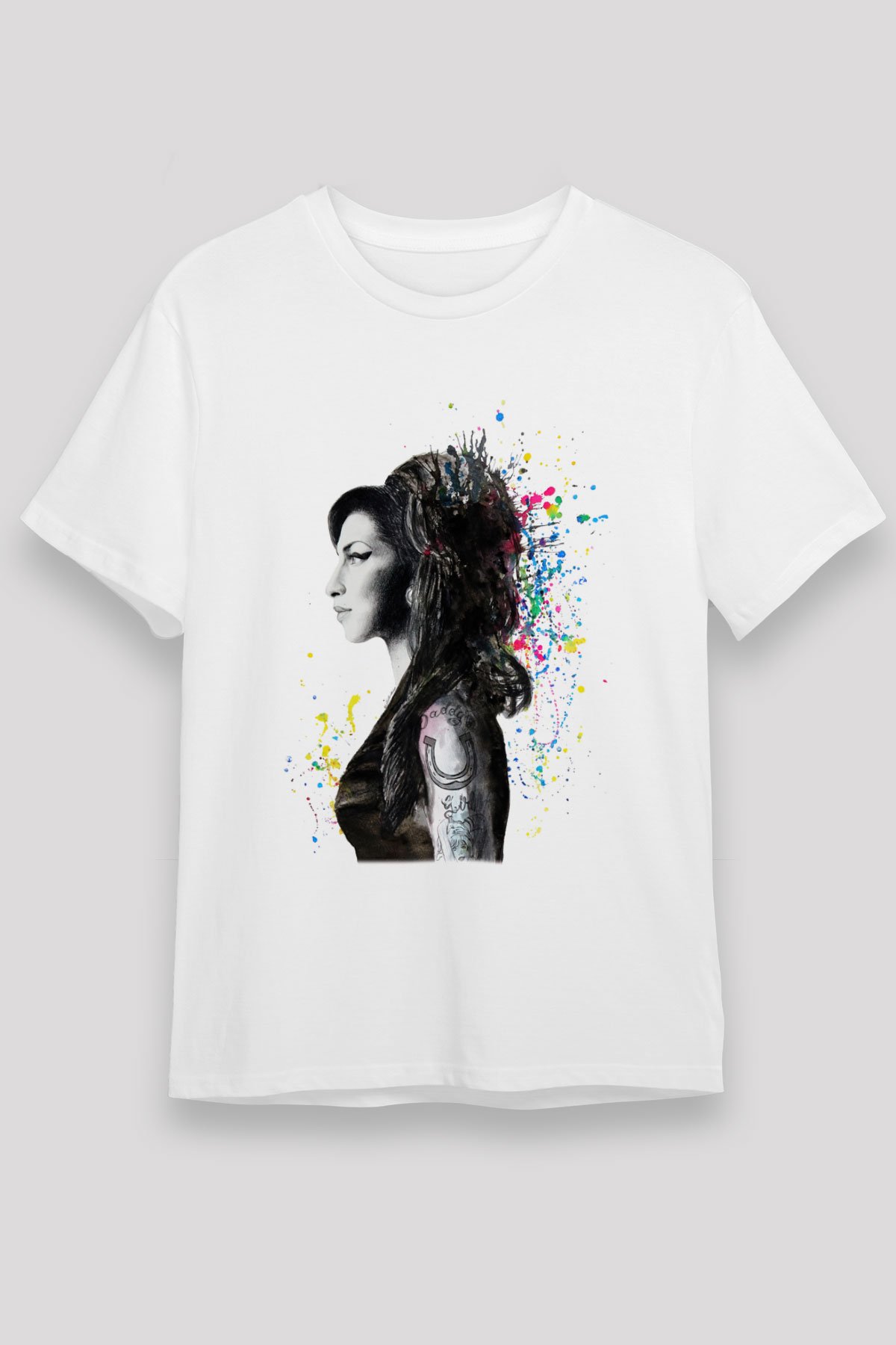 Amy Winehouse White Unisex Tee - STREETWEAR