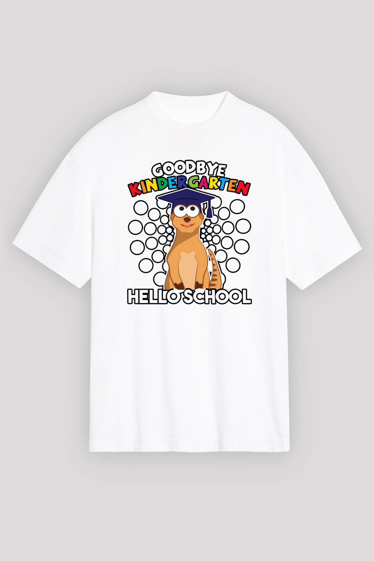 Ana okulu Beyaz Unisex Tişört T-Shirt - TişörtFabrikası