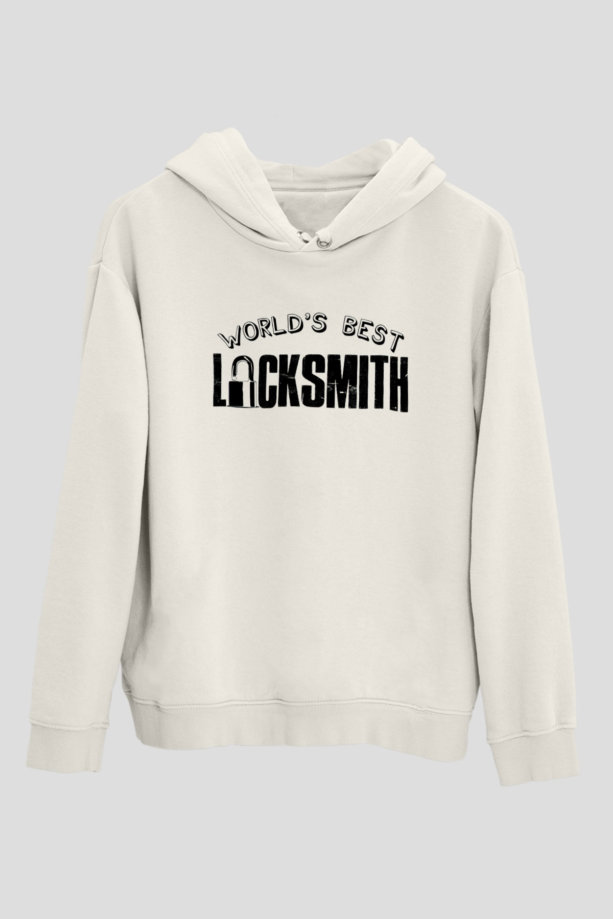 Anahtarcı Beyaz Unisex Kapüşonlu Sweatshirt
