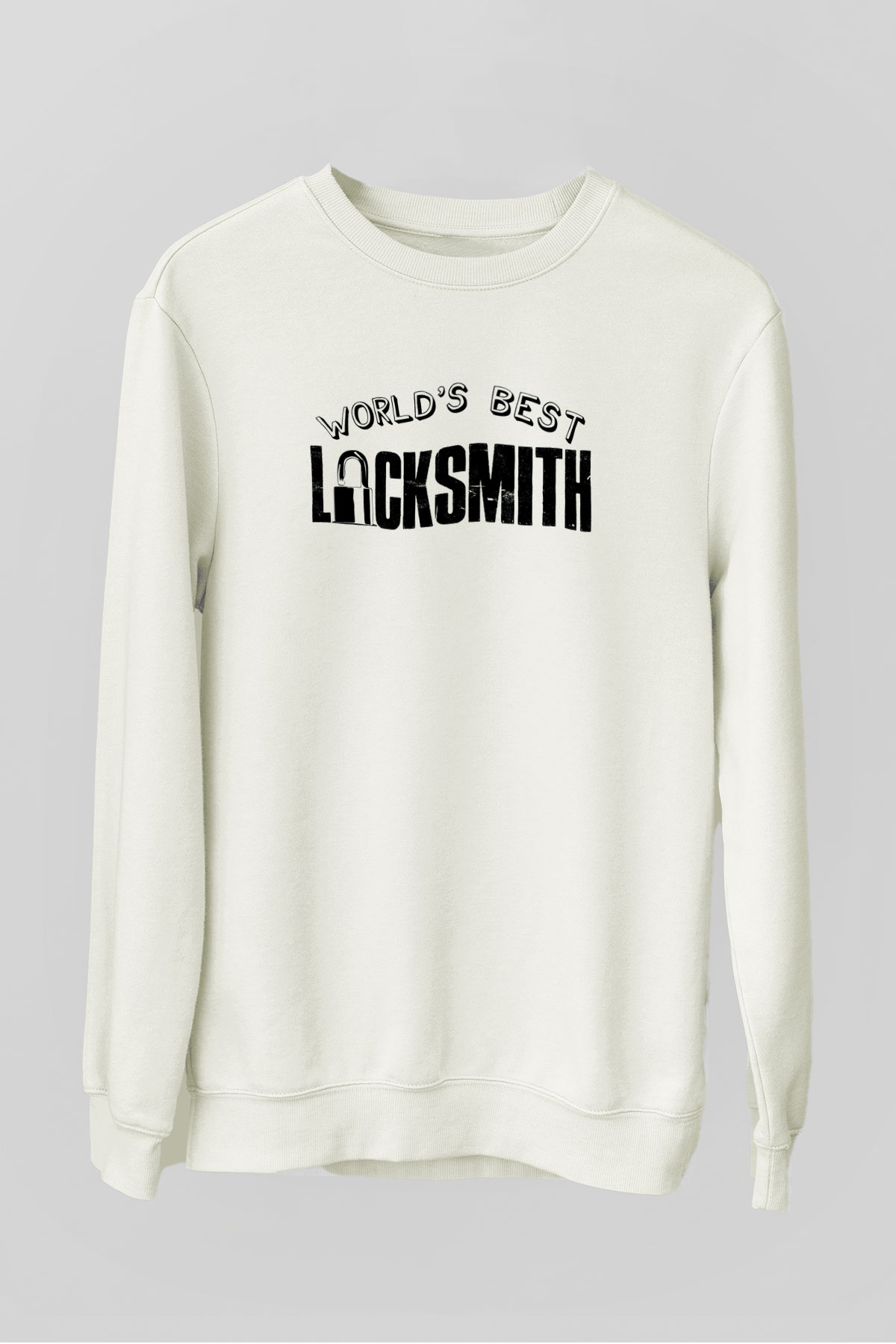 Anahtarcı Beyaz Unisex Sweatshirt
