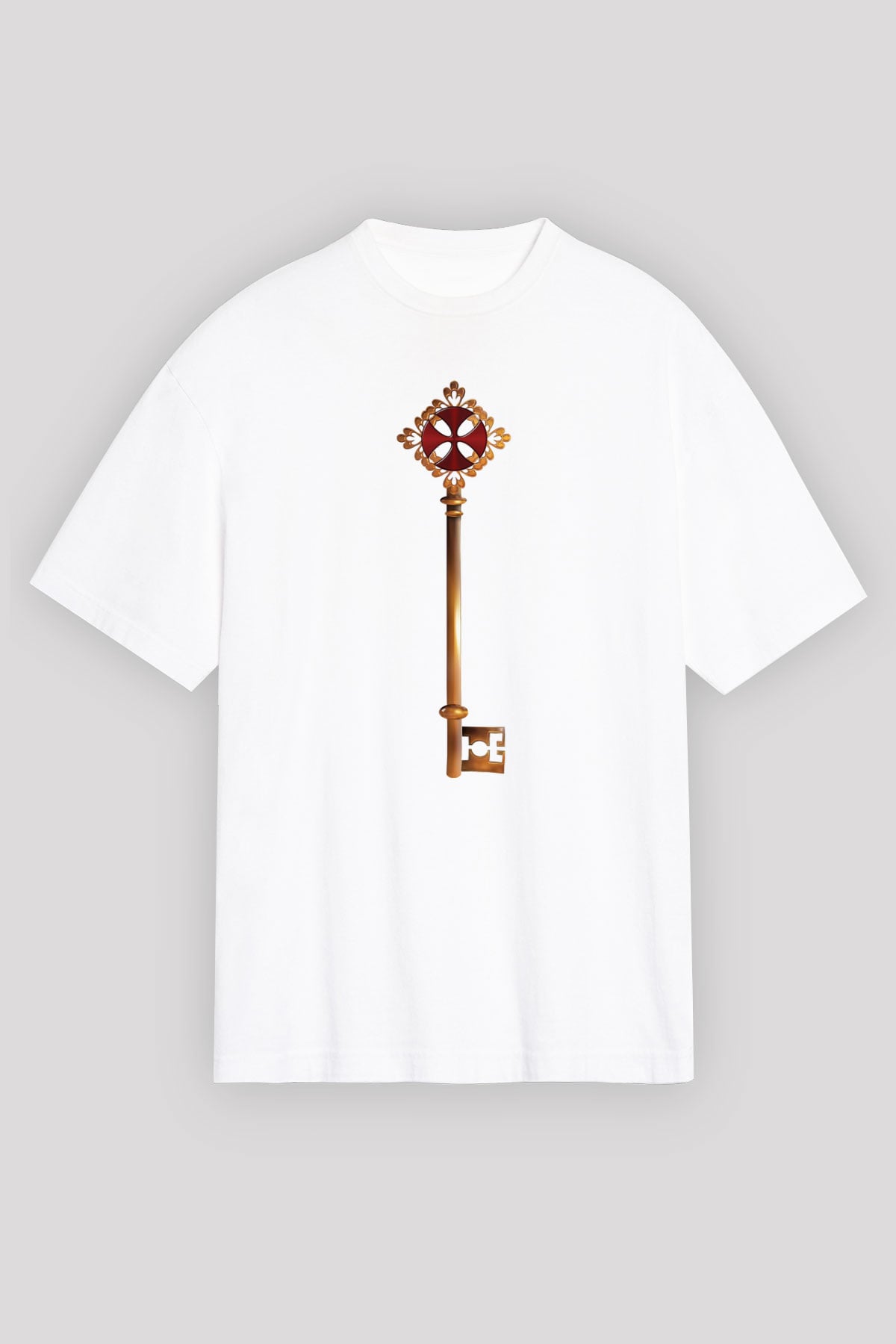 Anahtarcı Beyaz Unisex Tişört T-Shirt - TişörtFabrikası