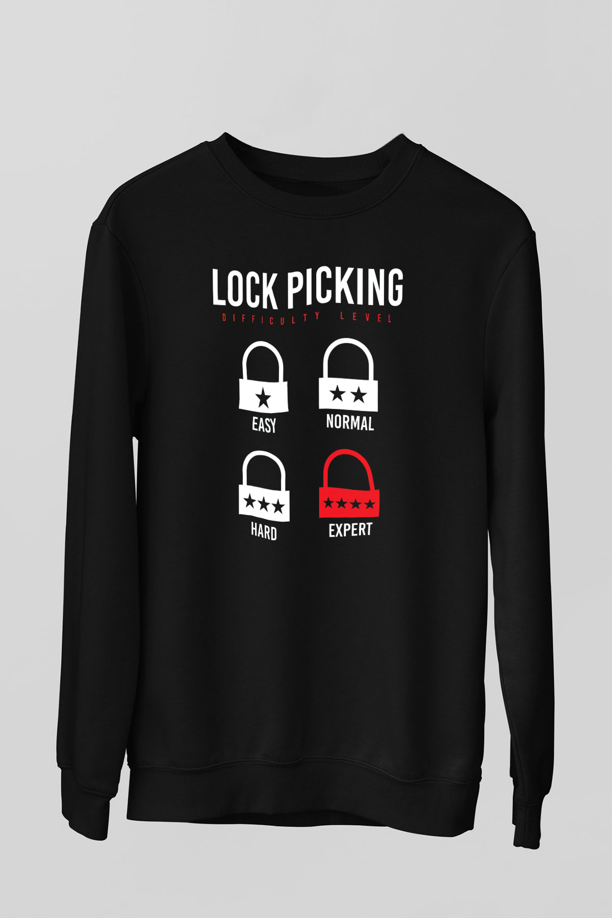 Anahtarcı Siyah Unisex Sweatshirt
