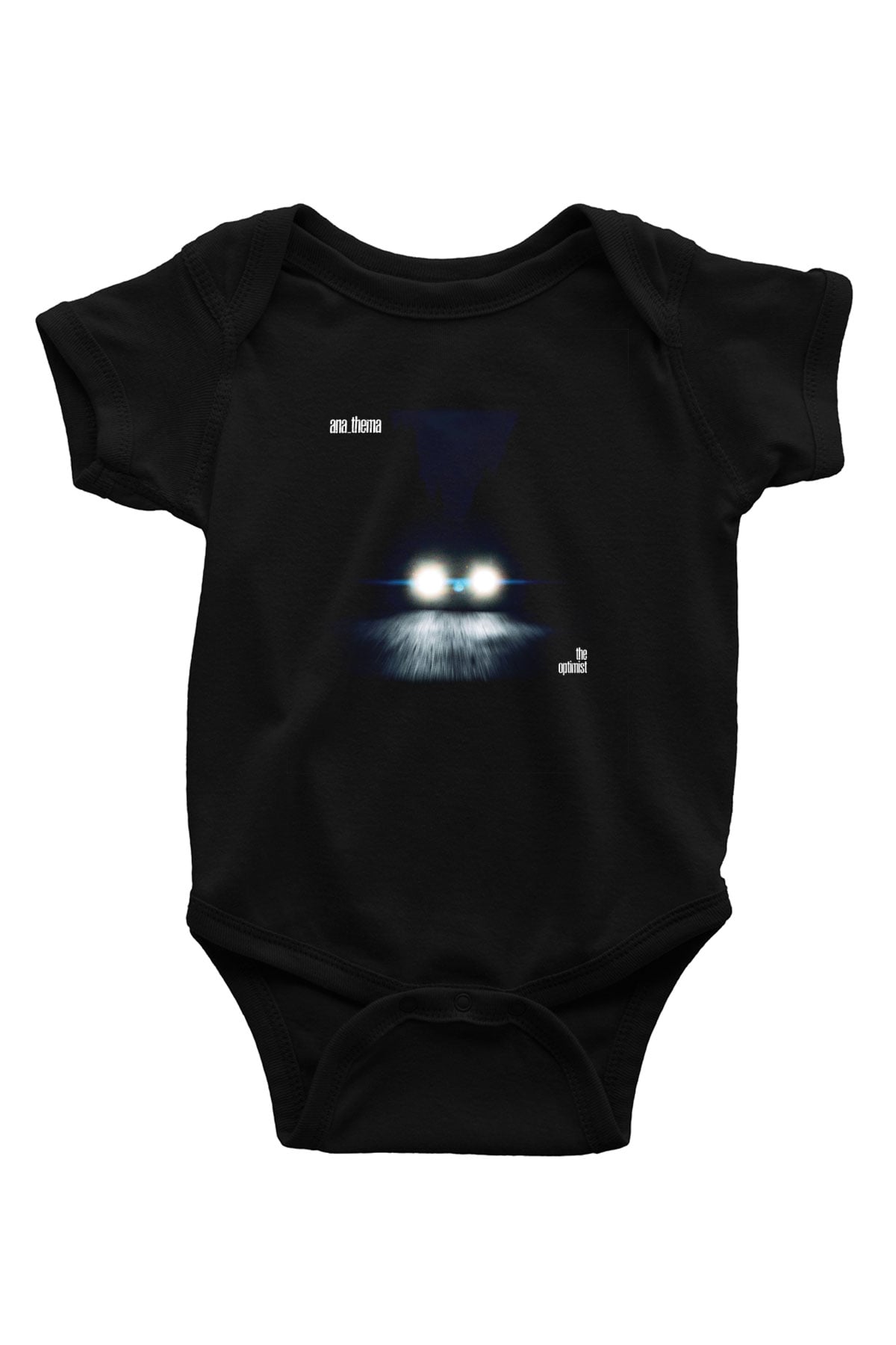 Anathema Baskılı Unisex Siyah Bebek Body - Zıbın