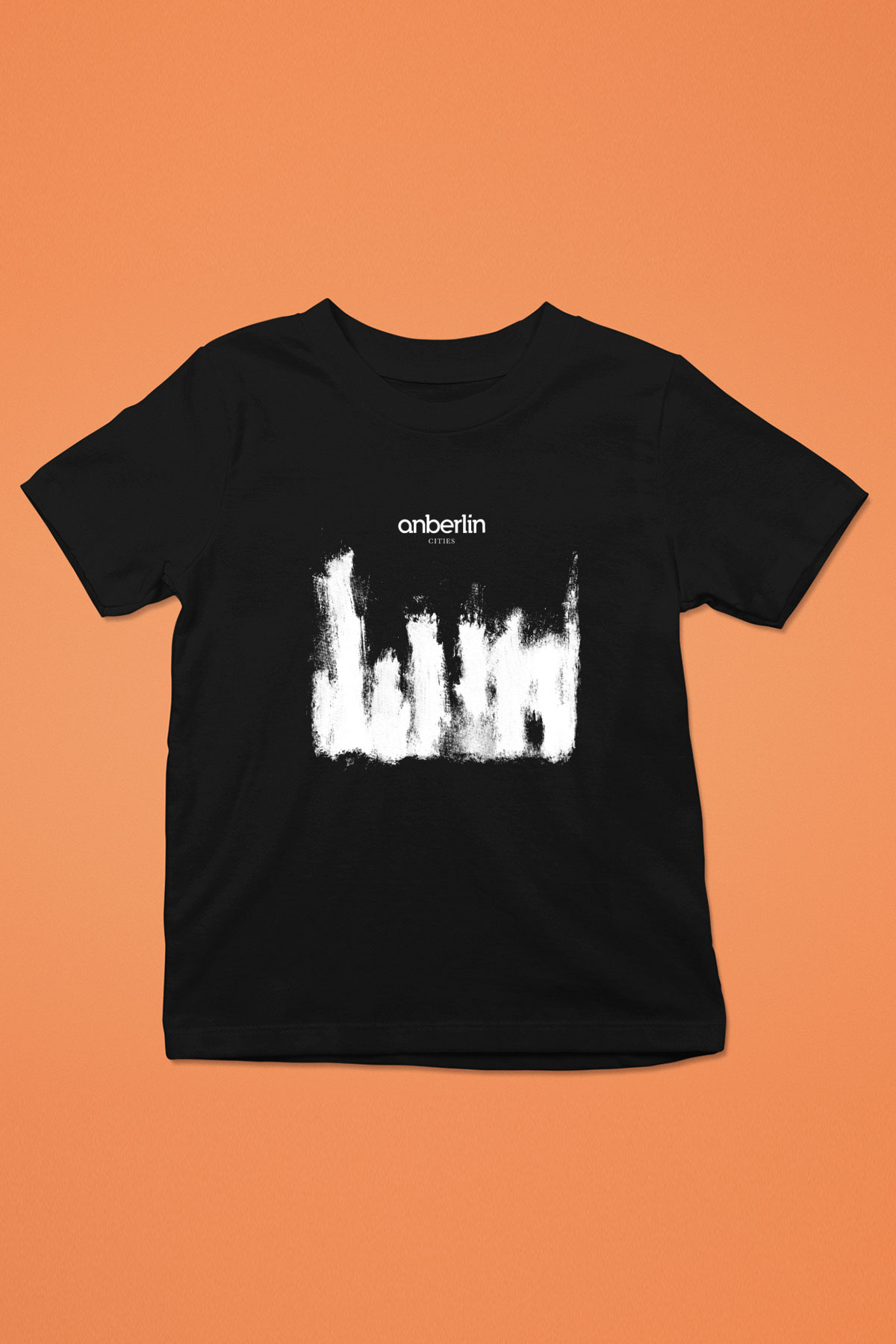 Anberlin Baskılı Unisex Siyah Çocuk Tişört