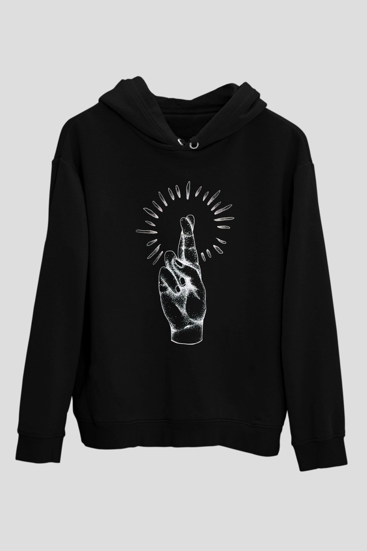 Anberlin Siyah Unisex Kapüşonlu Sweatshirt