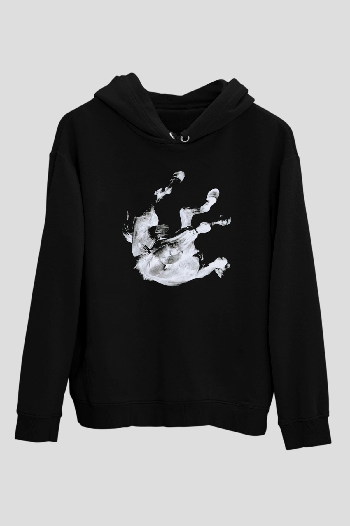 Anberlin Siyah Unisex Kapüşonlu Sweatshirt
