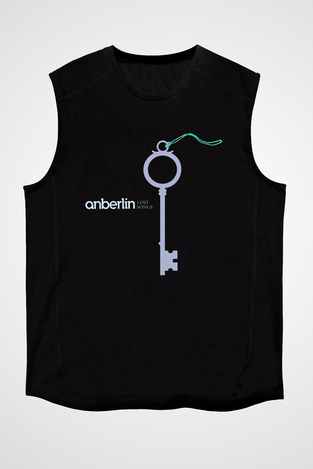 Anberlin Siyah Unisex Kolsuz Tişört