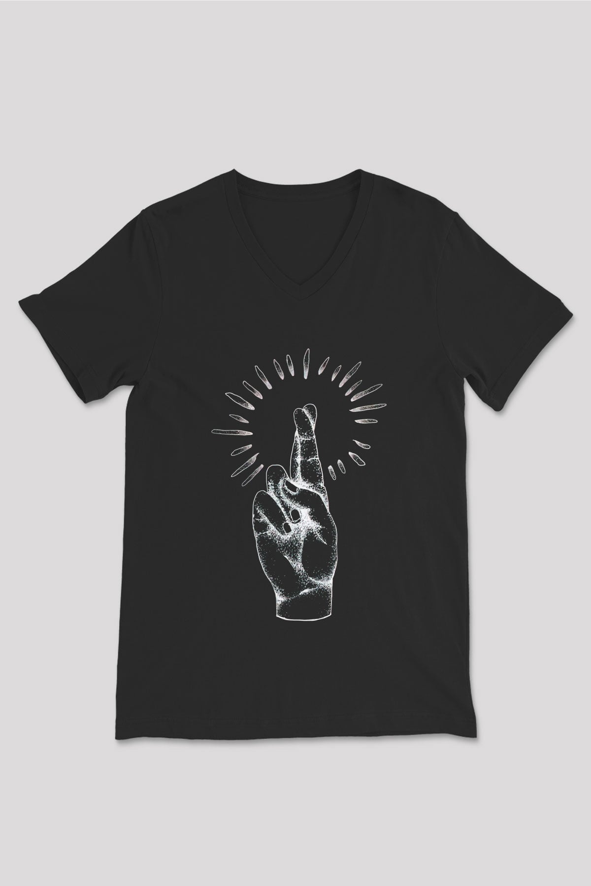 Anberlin Siyah Unisex V Yaka Tişört