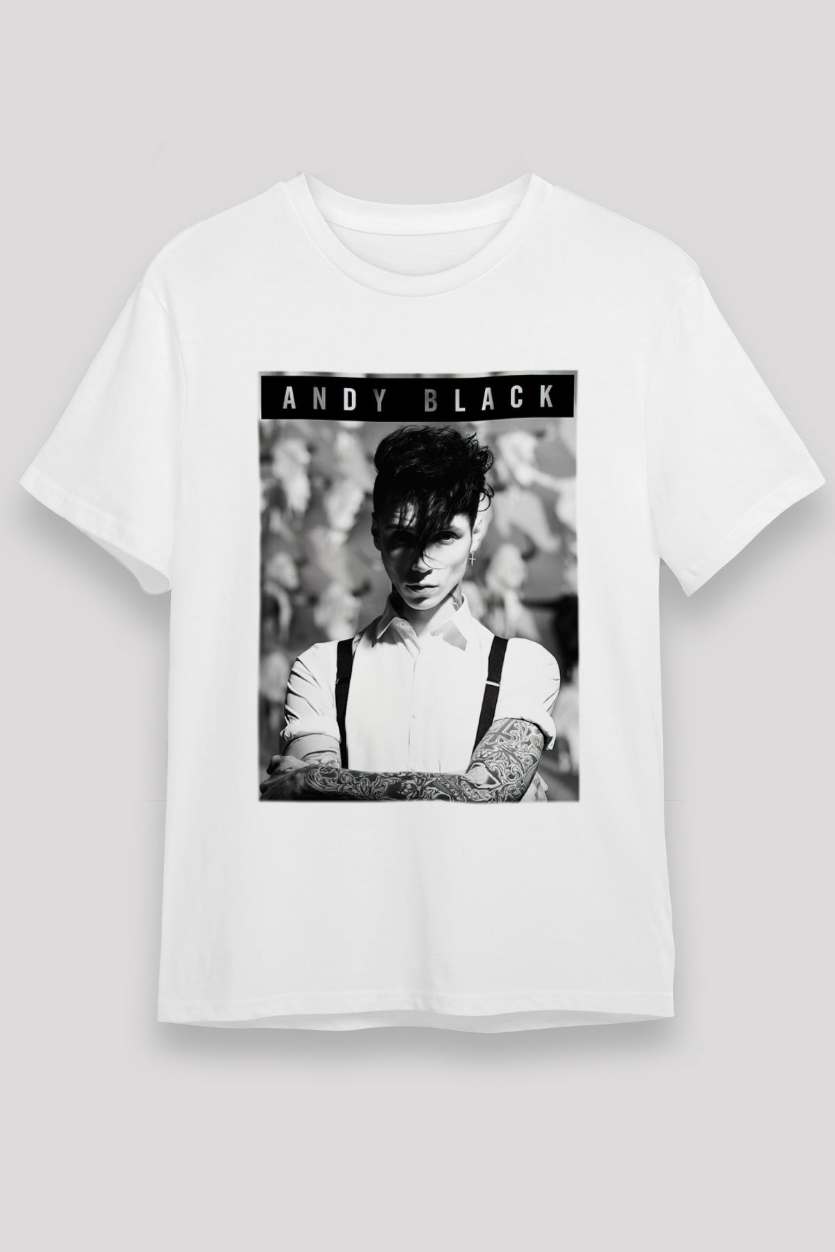 Andy Black White Unisex Tee - STREETWEAR