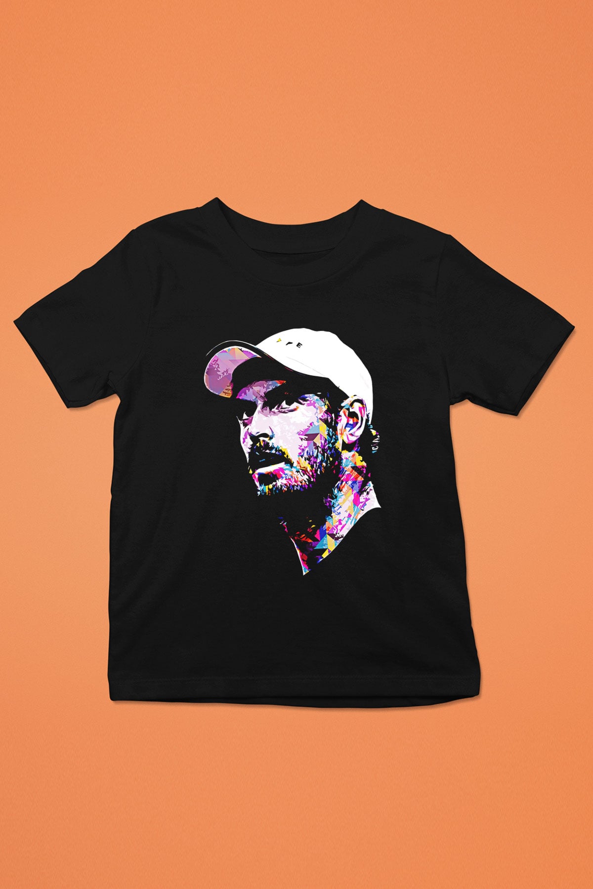 Andy Murray Baskılı Unisex Siyah Çocuk Tişört - Tshirt