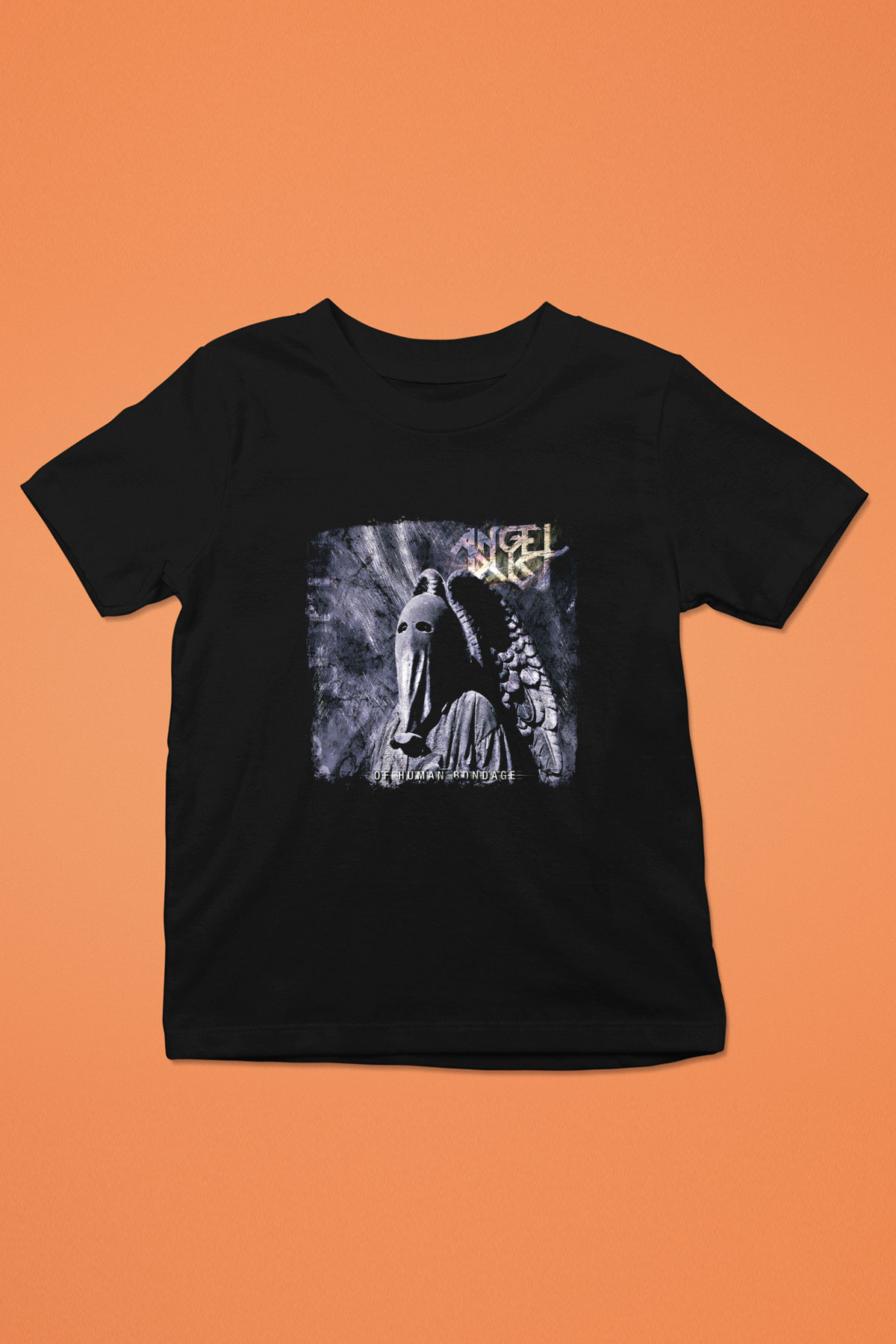 Angel Dust Baskılı Unisex Siyah Çocuk Tişört