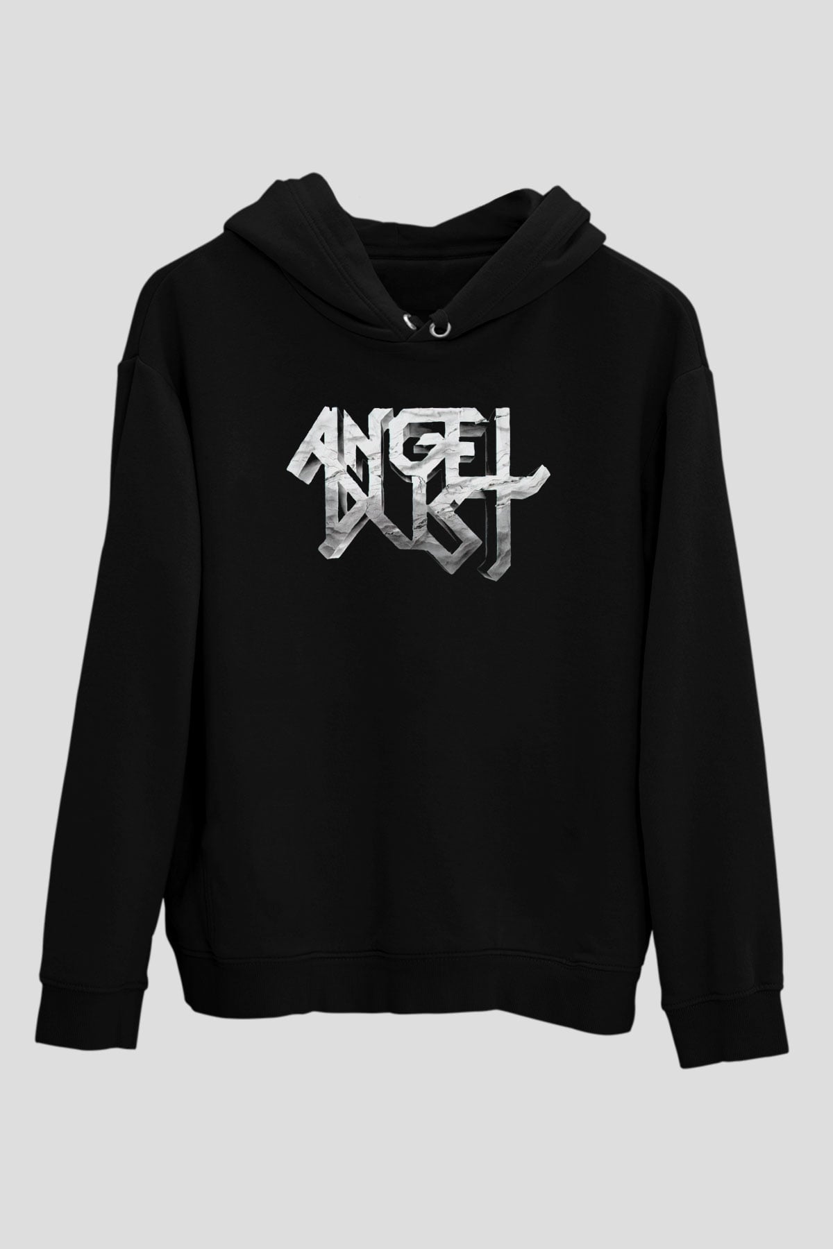 Angel Dust Siyah Unisex Kapüşonlu Sweatshirt