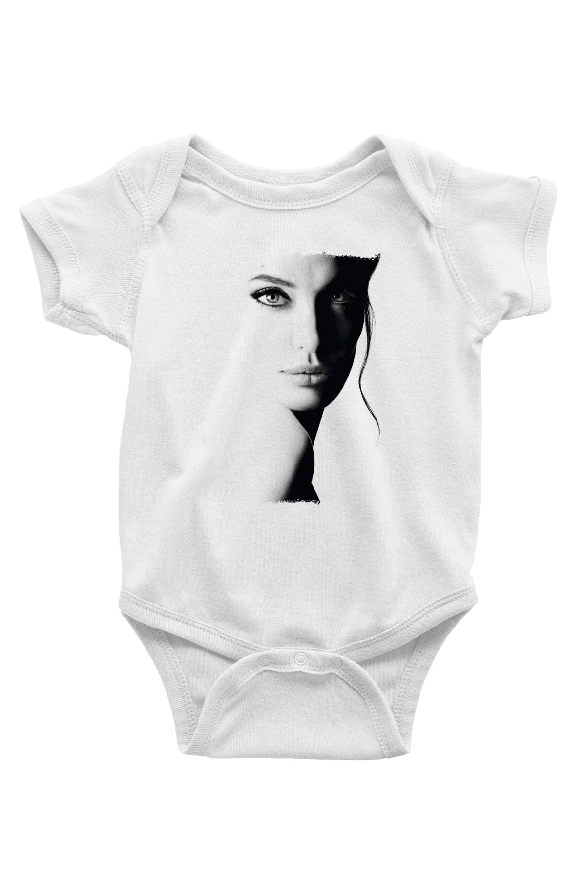 Angelina Jolie Beyaz Bebek Body - Zıbın