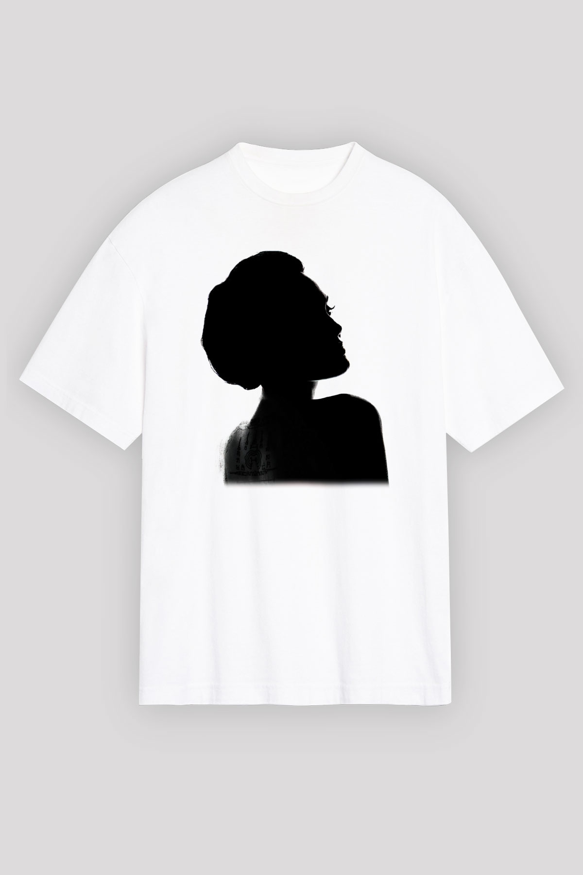 Angelina Jolie Beyaz Unisex Oversize Tişört T-Shirt