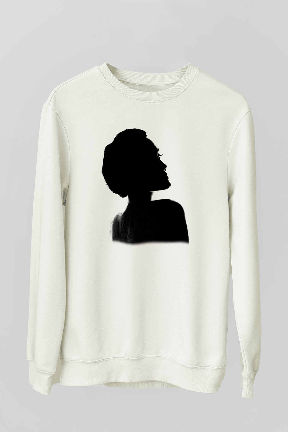 Angelina Jolie Beyaz Unisex Sweatshirt