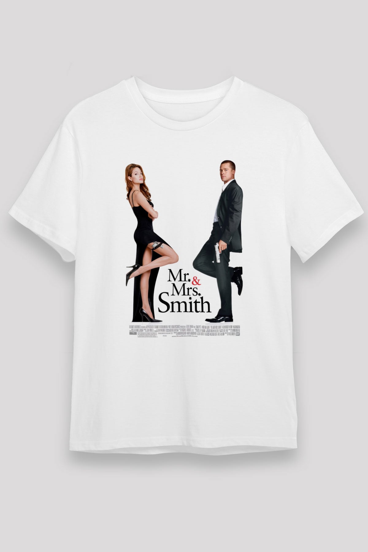 Angelina Jolie Beyaz Unisex Tişört T-Shirt - TişörtFabrikası