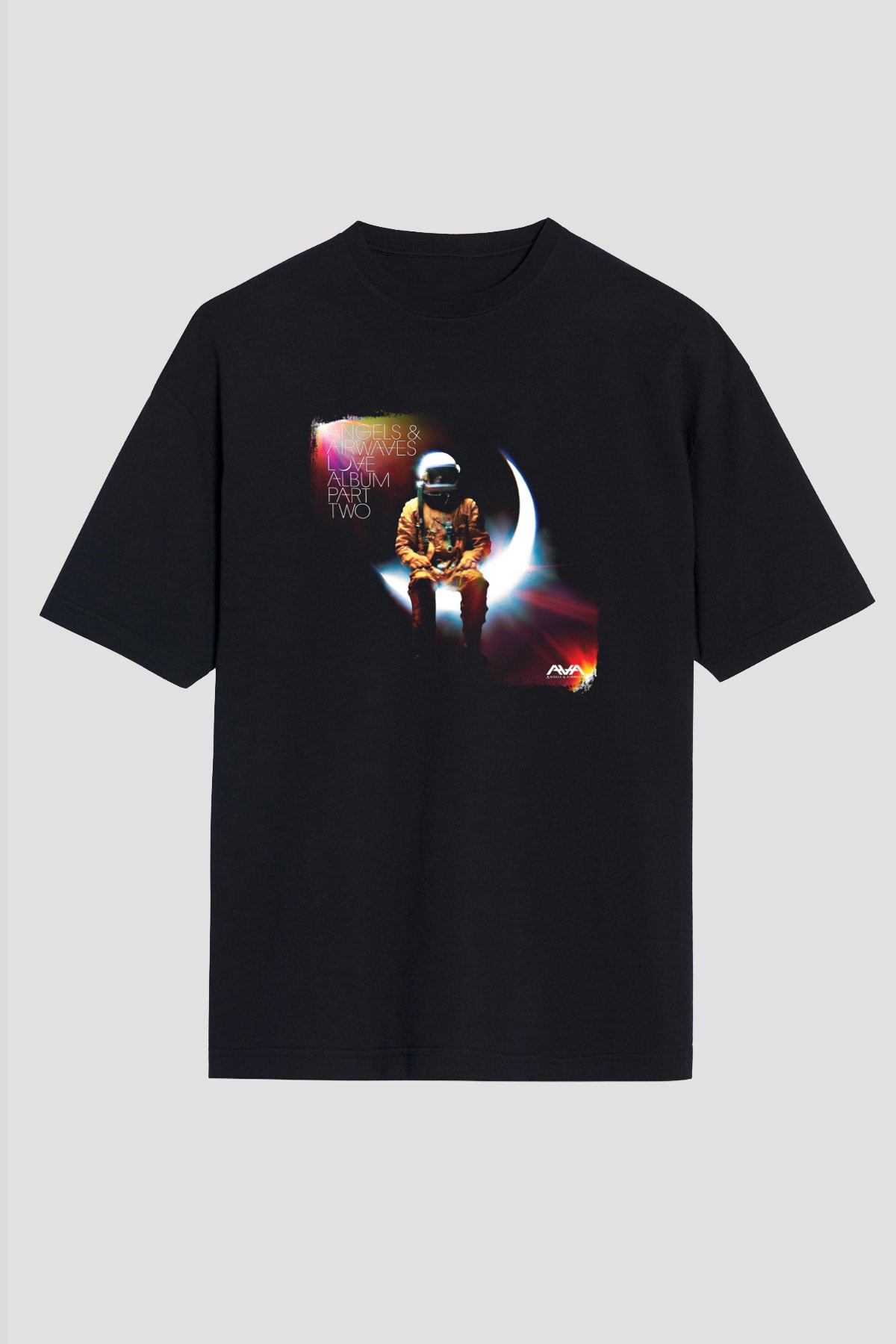 Angels and Airwaves Baskılı Unisex Siyah Oversize Tişört