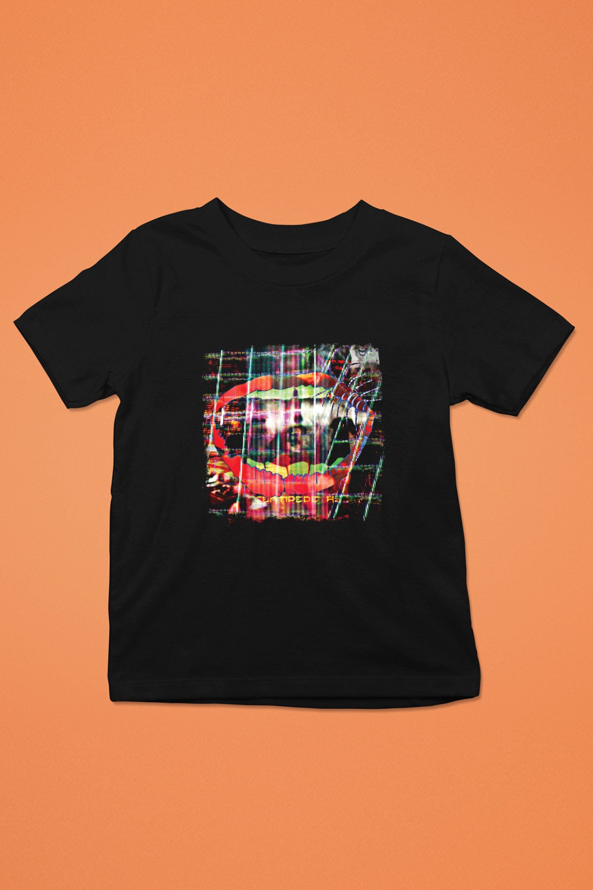 Animal Collective Baskılı Unisex Siyah Çocuk Tişört